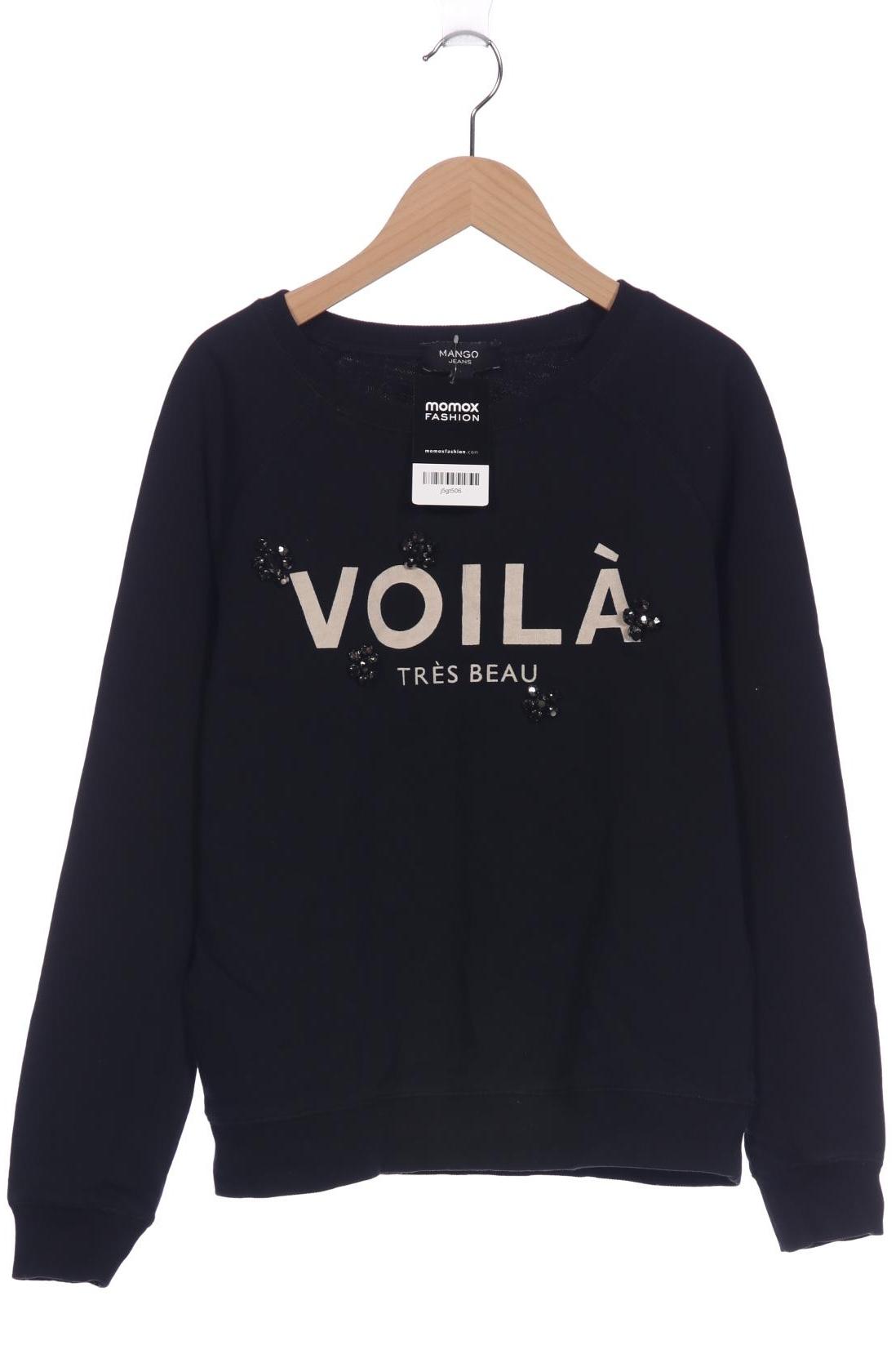 

Mango Damen Sweatshirt, schwarz, Gr. 38