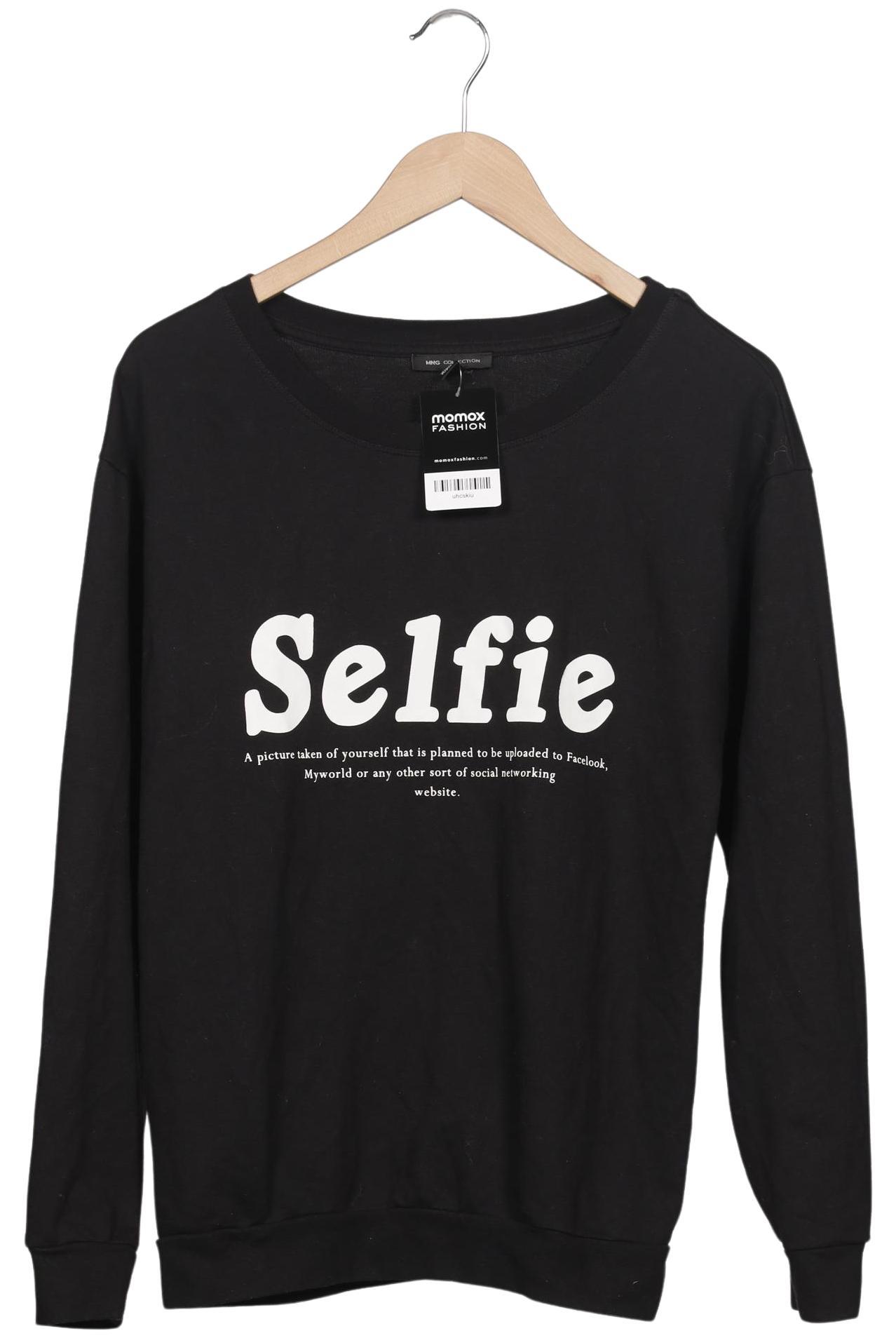 

Mango Damen Sweatshirt, schwarz, Gr. 36