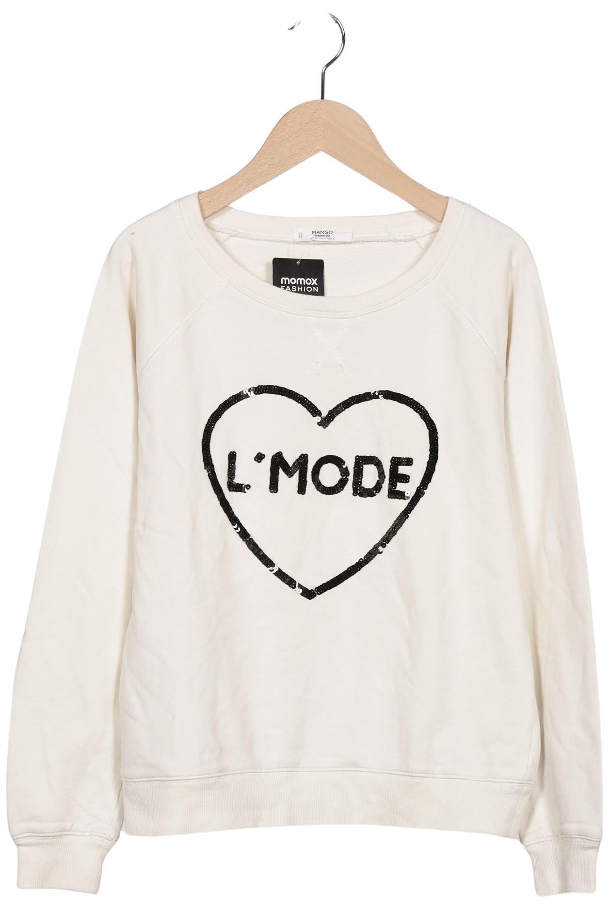 

Mango Damen Sweatshirt, cremeweiß, Gr. 38