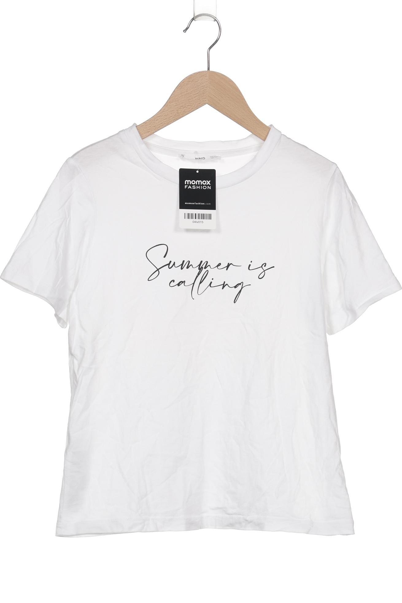 

Mango Damen T-Shirt, weiß, Gr. 34