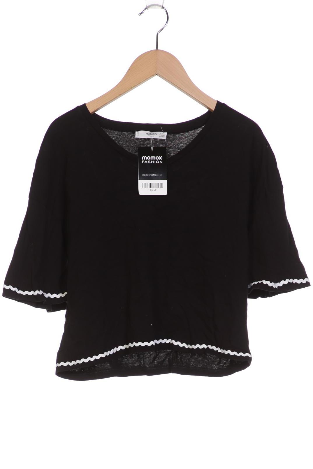 

Mango Damen T-Shirt, schwarz, Gr. 34