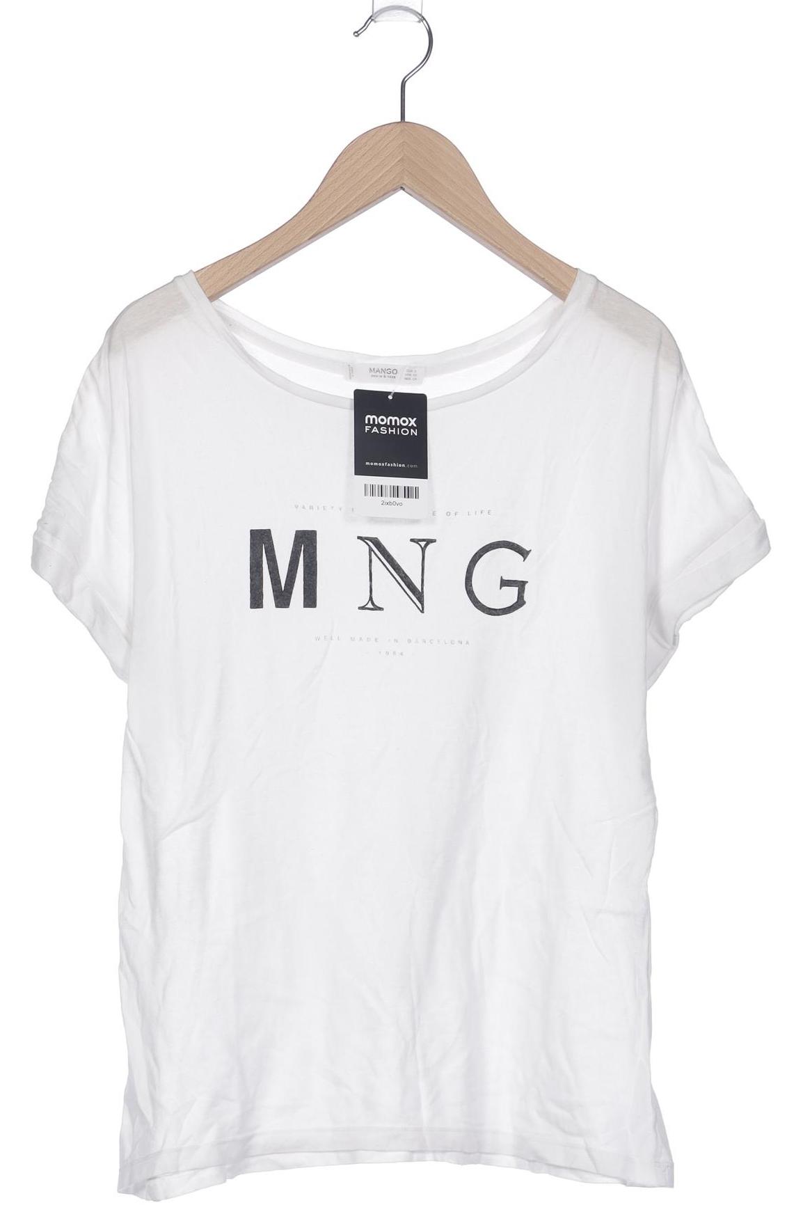 

Mango Damen T-Shirt, weiß, Gr. 36