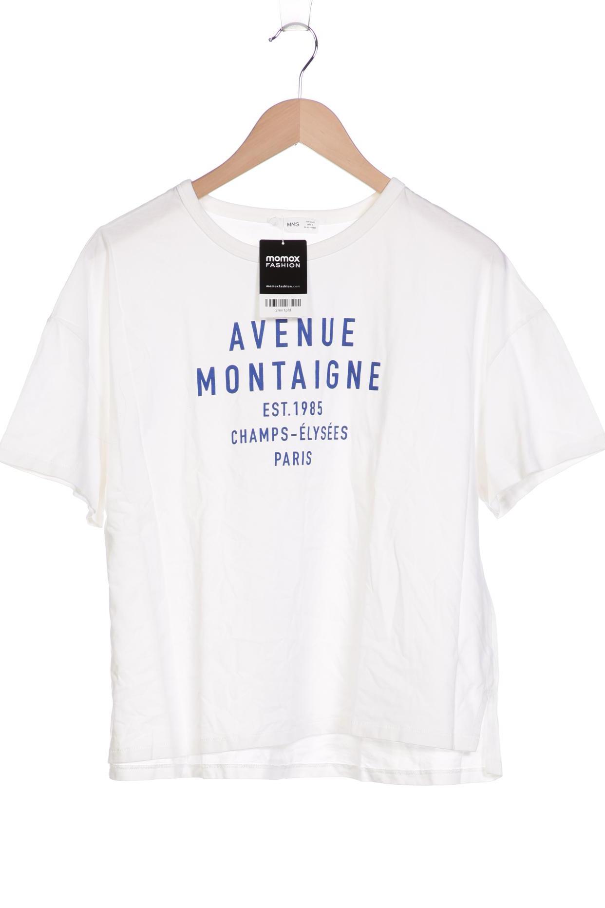 

Mango Damen T-Shirt, weiß, Gr. 42