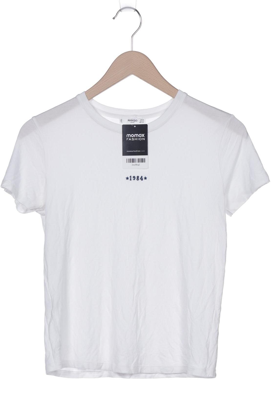 

Mango Damen T-Shirt, weiß, Gr. 36