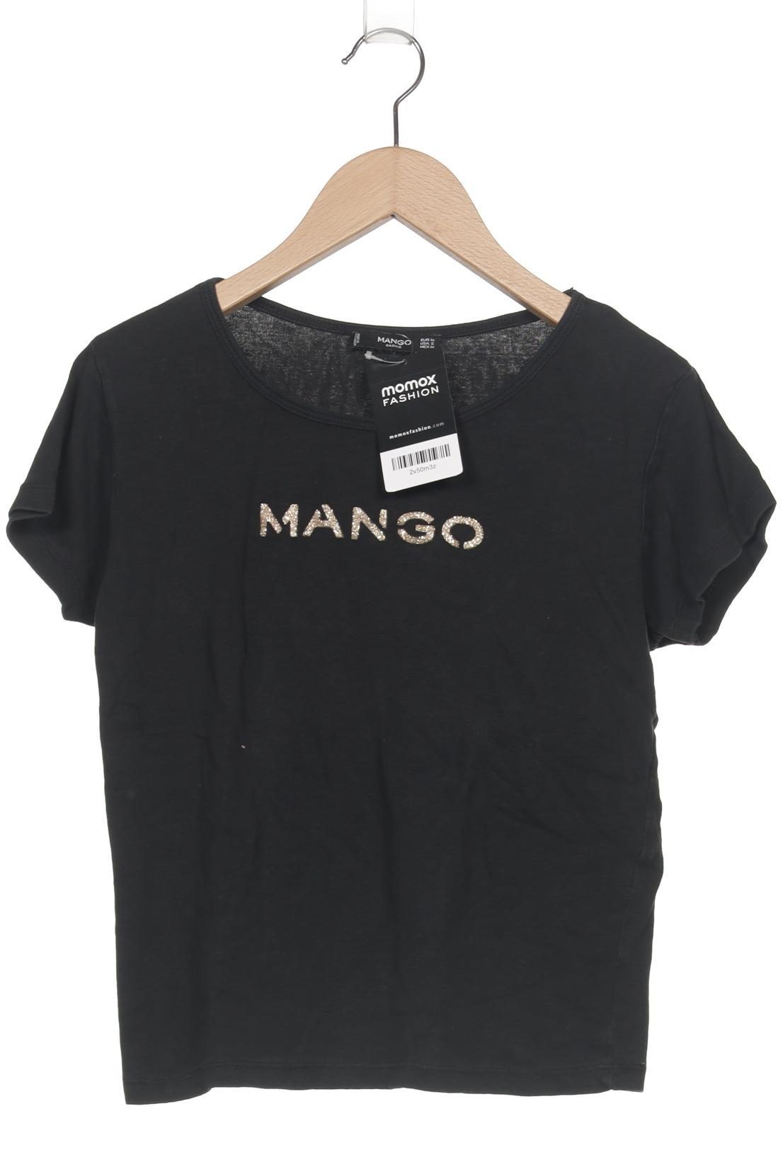 

Mango Damen T-Shirt, schwarz, Gr. 38
