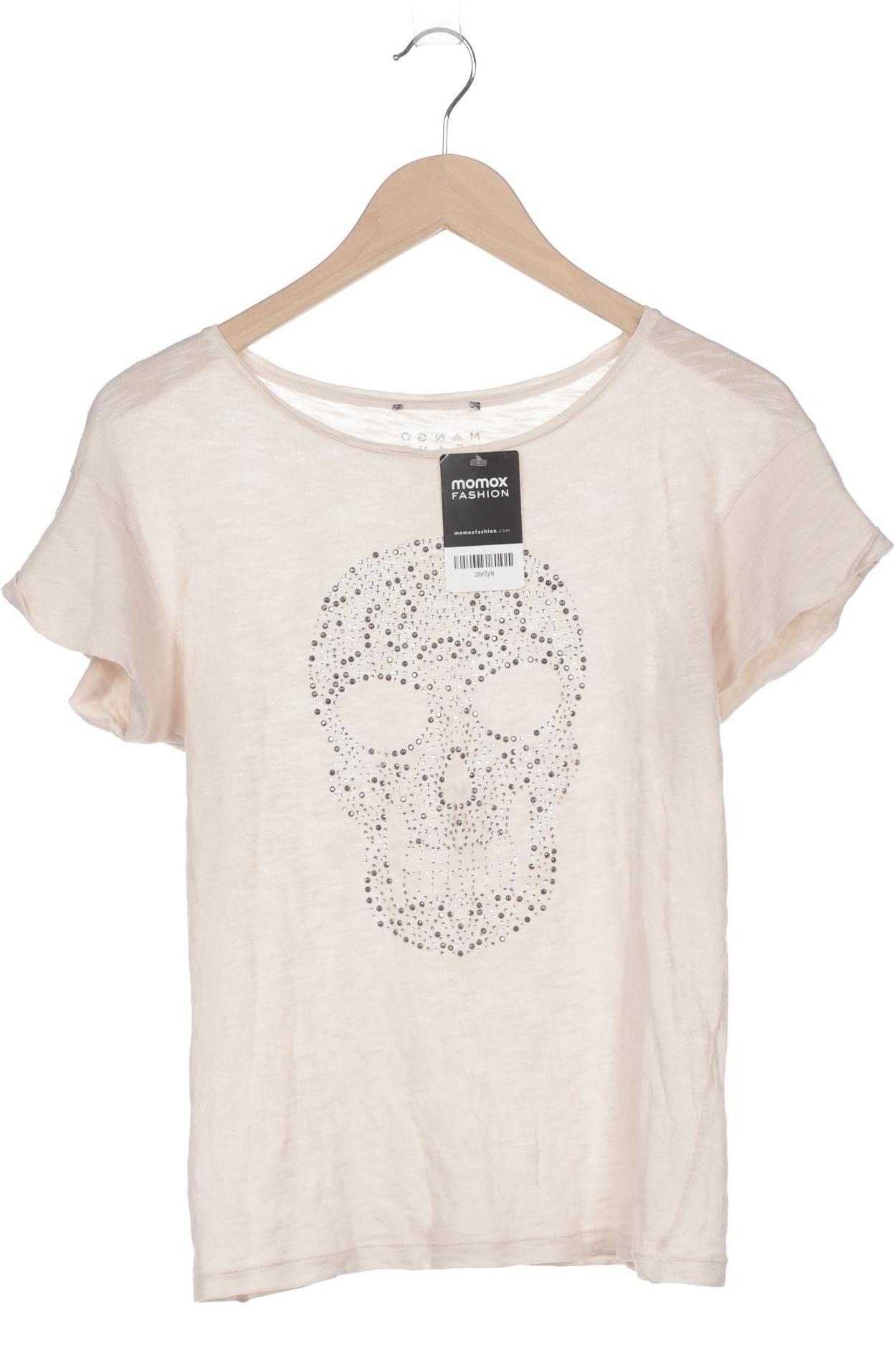 

Mango Damen T-Shirt, beige, Gr. 38