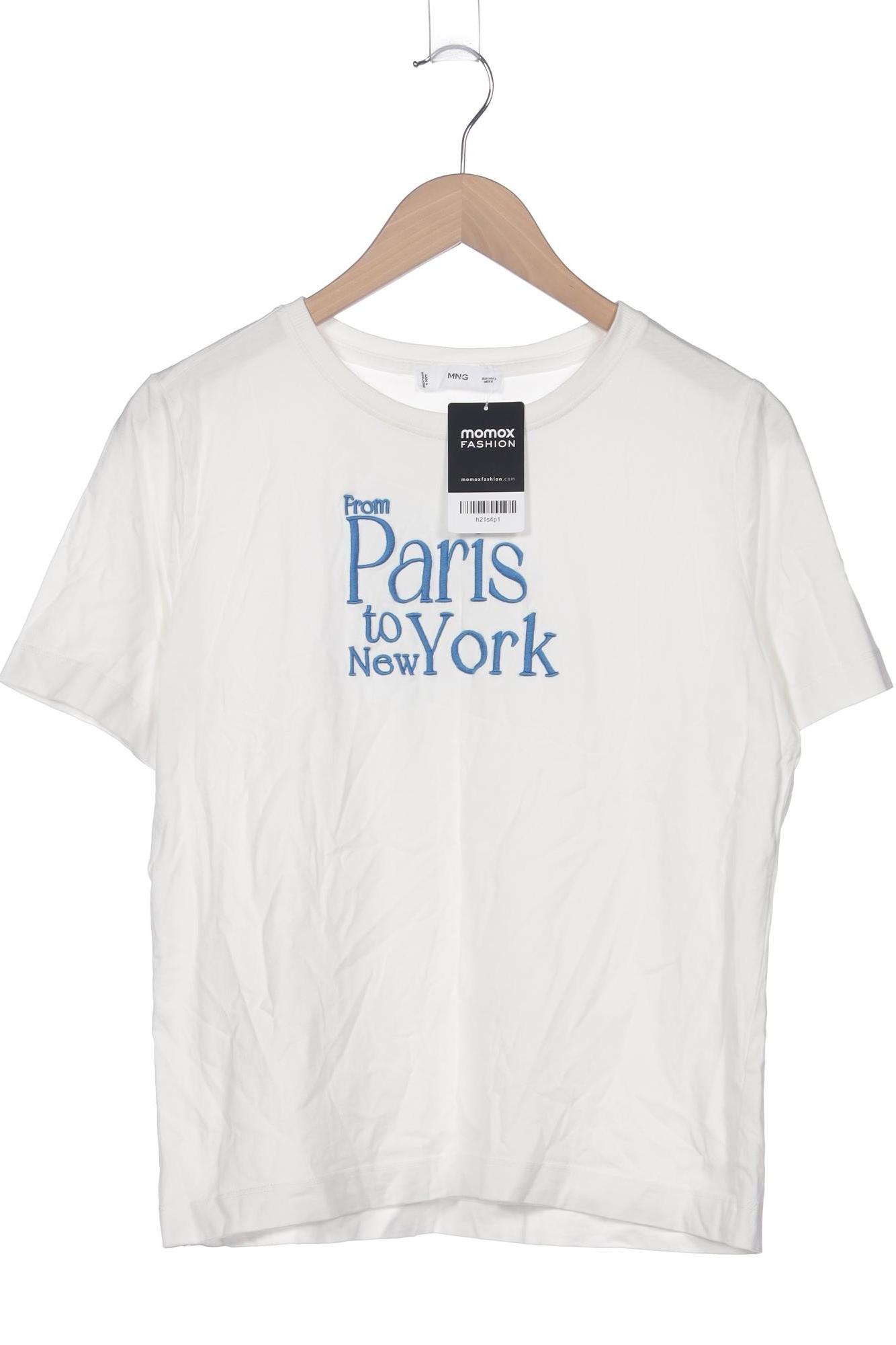 

Mango Damen T-Shirt, weiß, Gr. 42