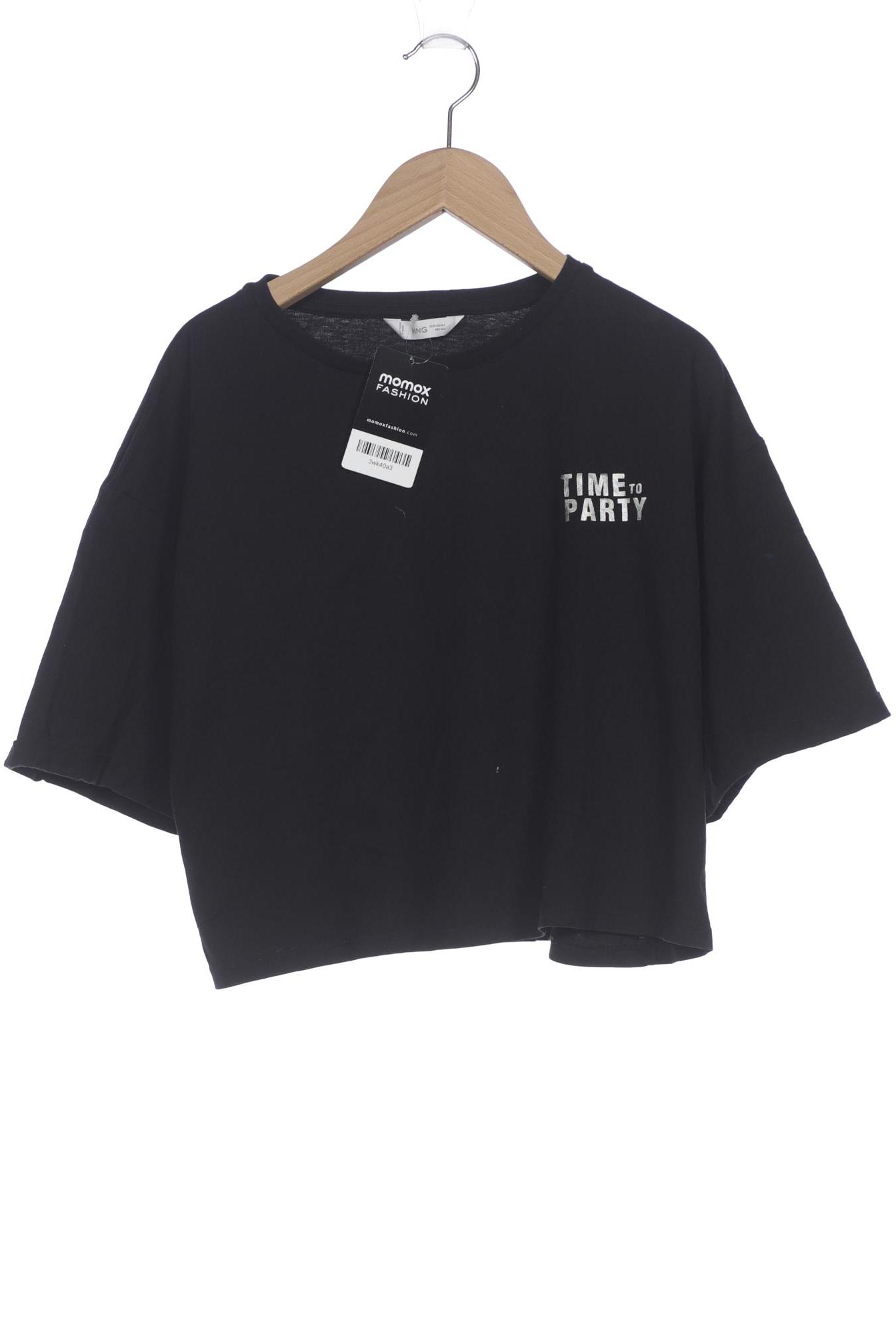 

Mango Damen T-Shirt, schwarz, Gr. 38