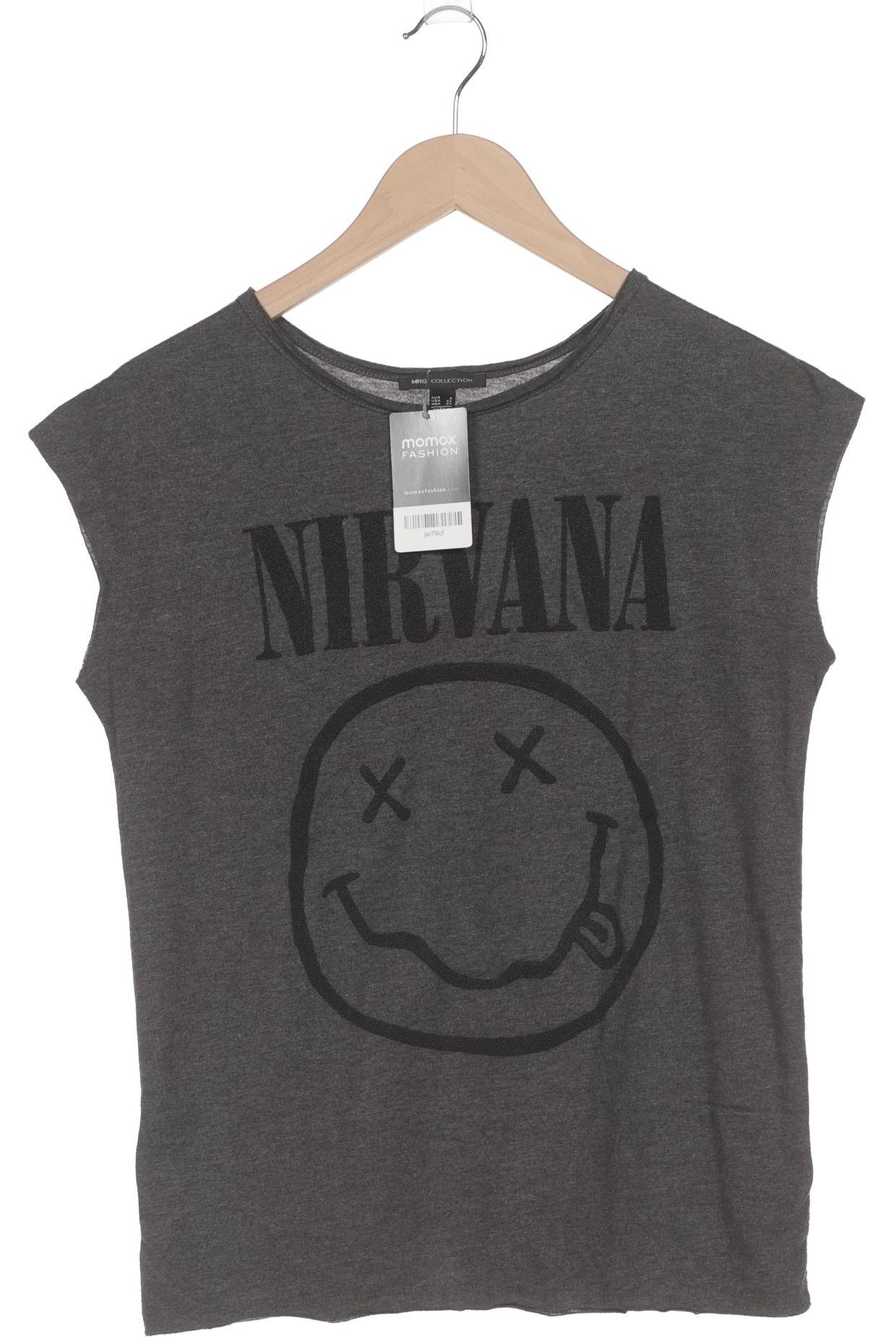 

Mango Damen T-Shirt, grau, Gr. 36