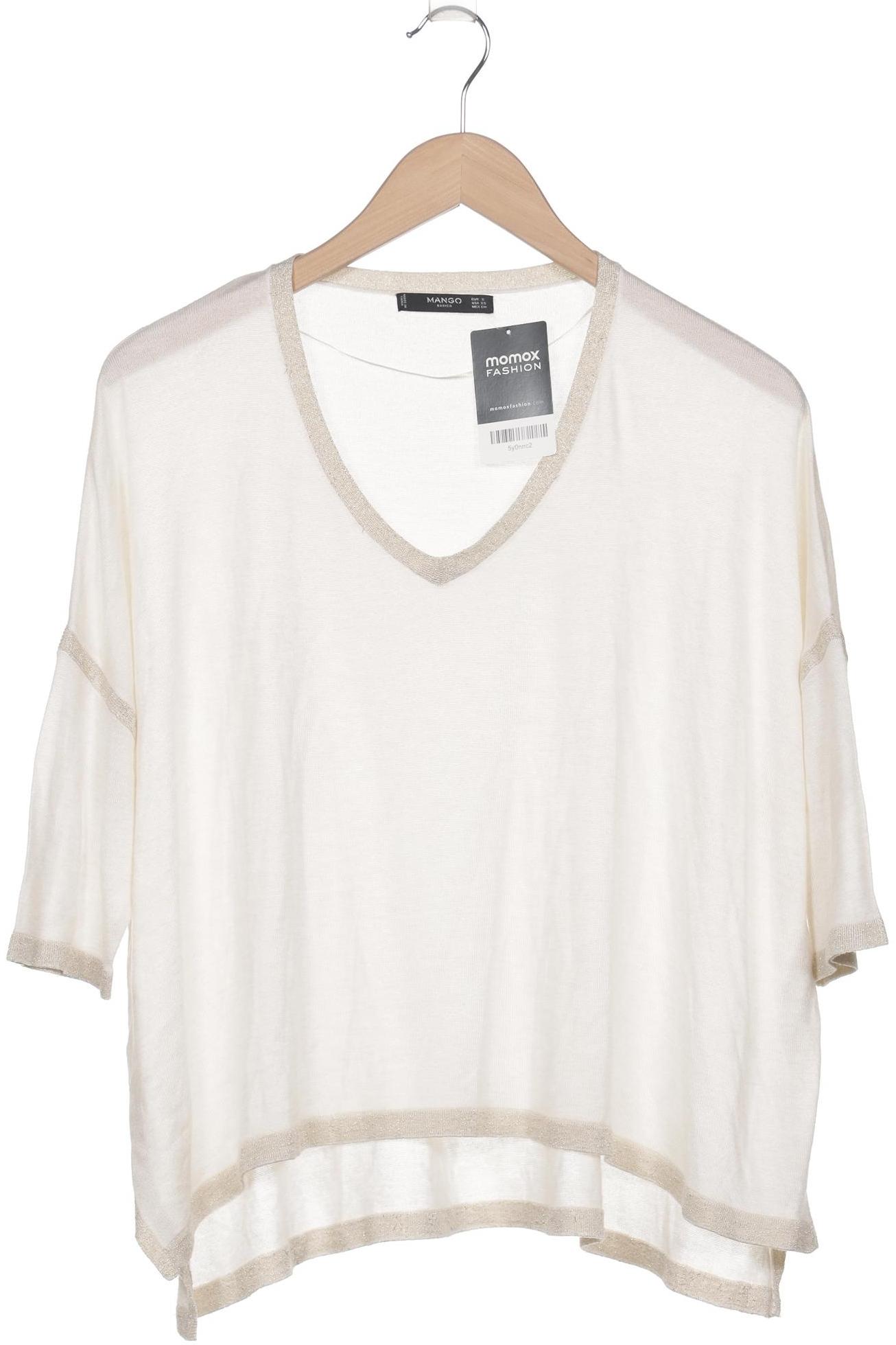 

Mango Damen T-Shirt, cremeweiß, Gr. 36