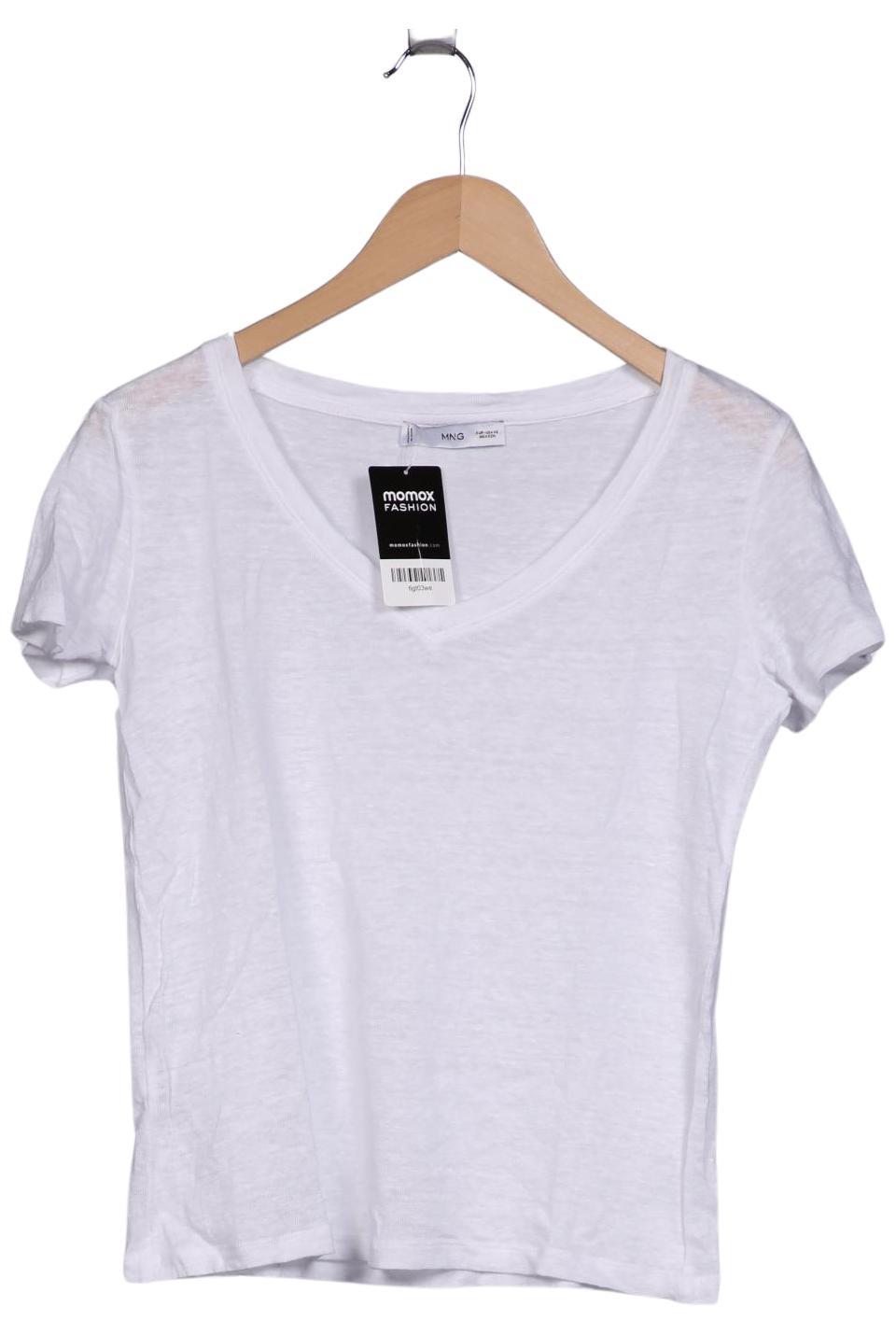 

Mango Damen T-Shirt, weiß, Gr. 34