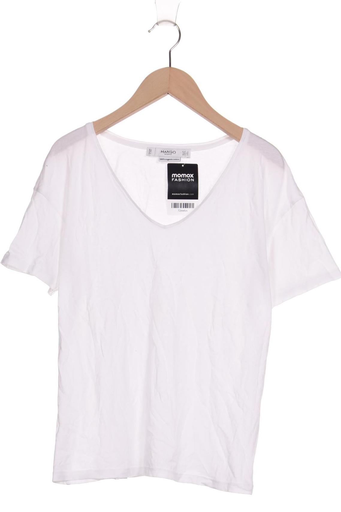 

Mango Damen T-Shirt, weiß, Gr. 36