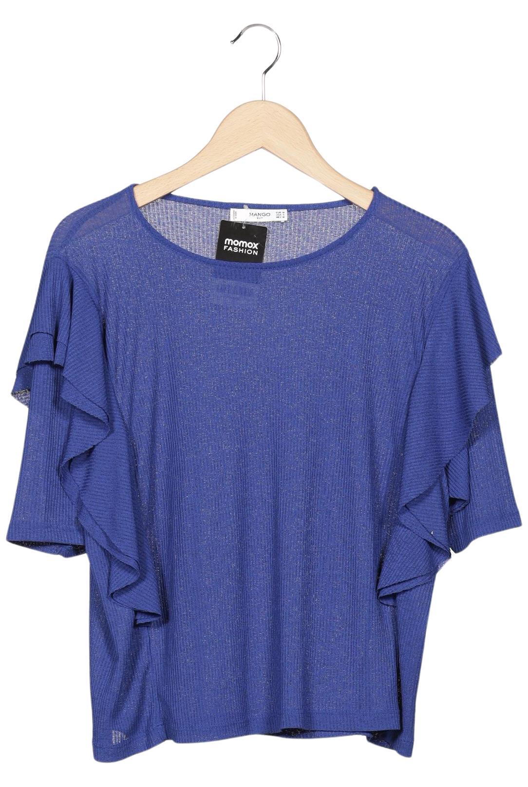 

Mango Damen T-Shirt, blau, Gr. 38