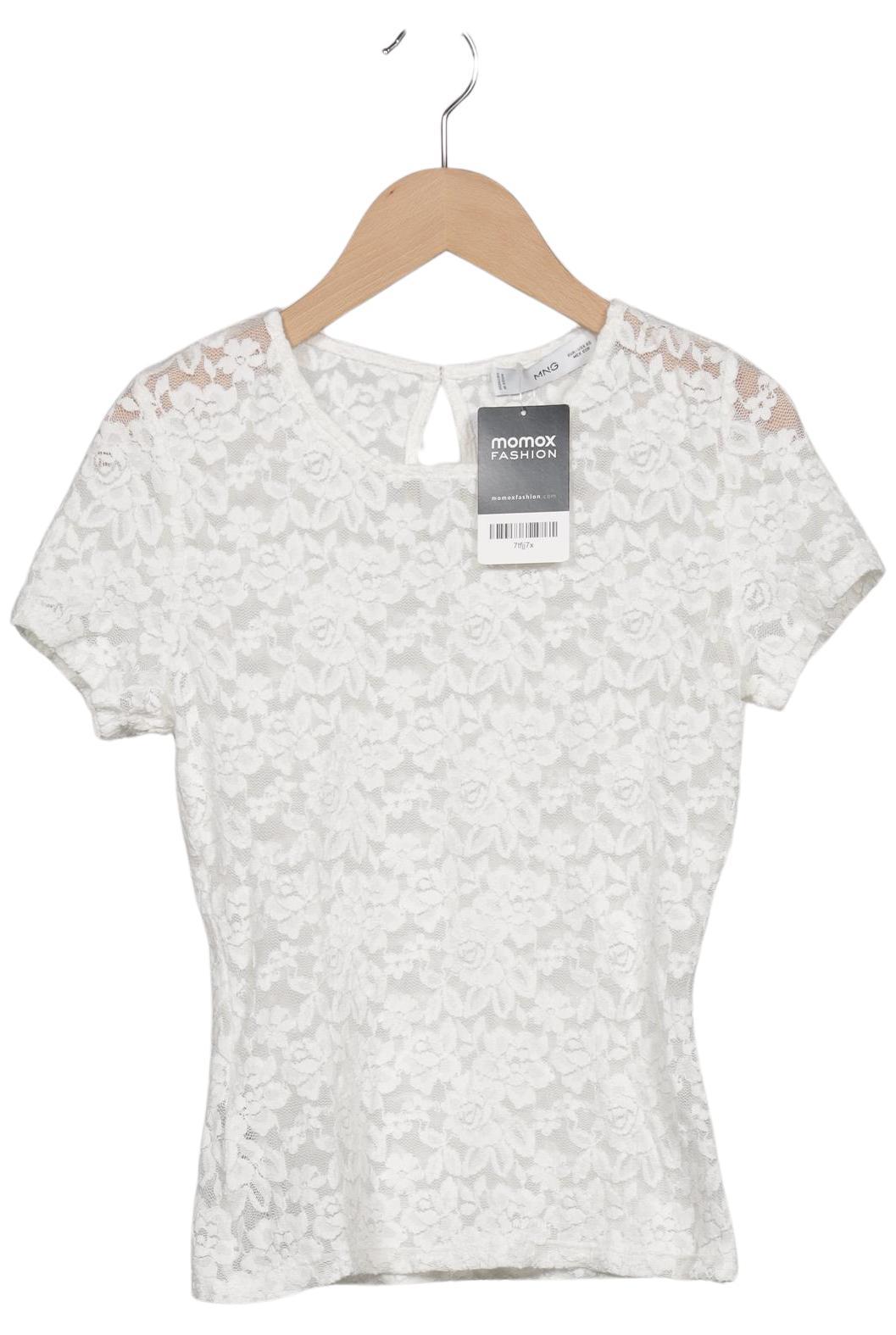 

Mango Damen T-Shirt, weiß, Gr. 34