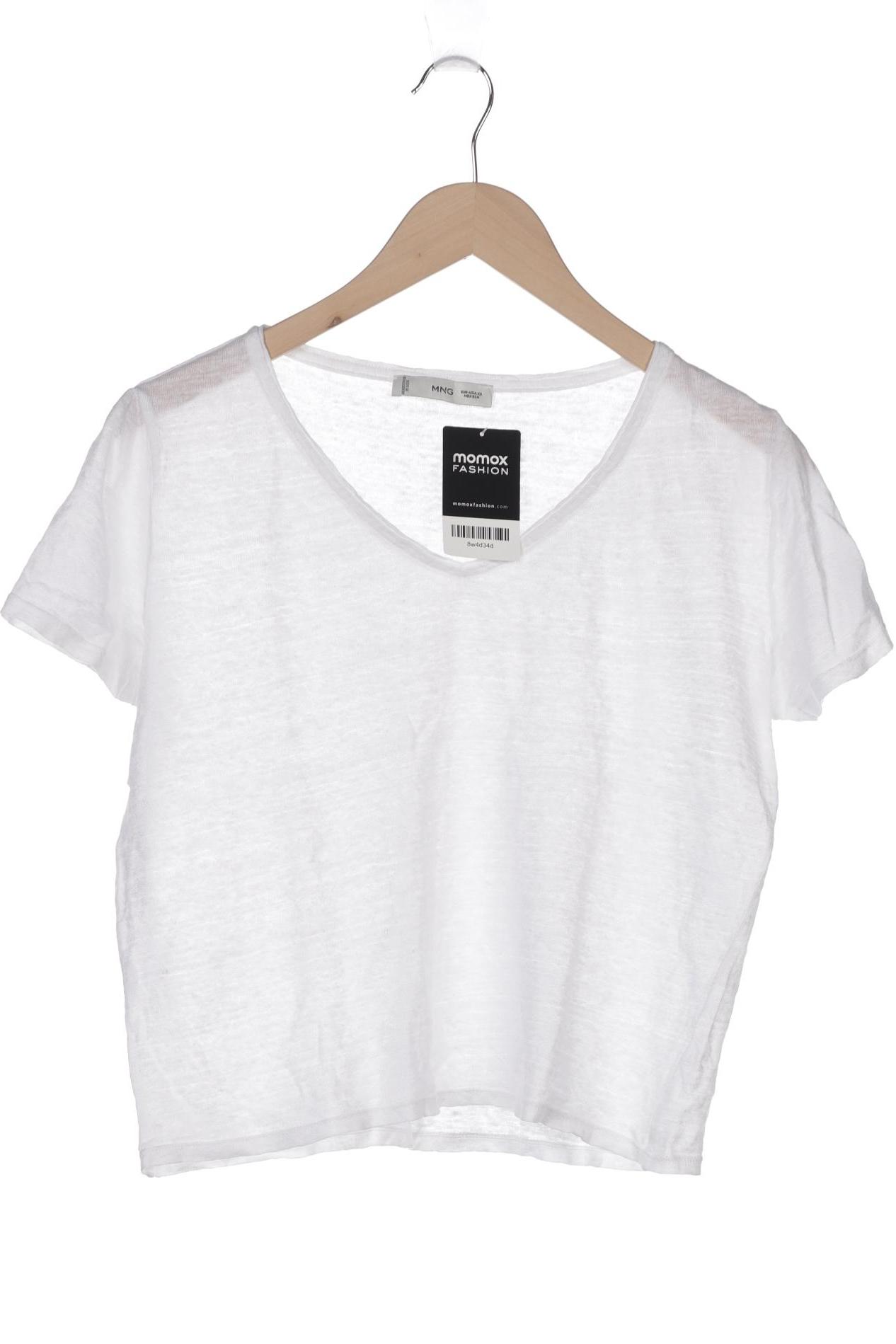 

Mango Damen T-Shirt, weiß, Gr. 34