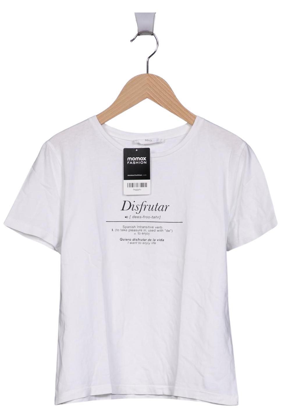 

Mango Damen T-Shirt, weiß, Gr. 36