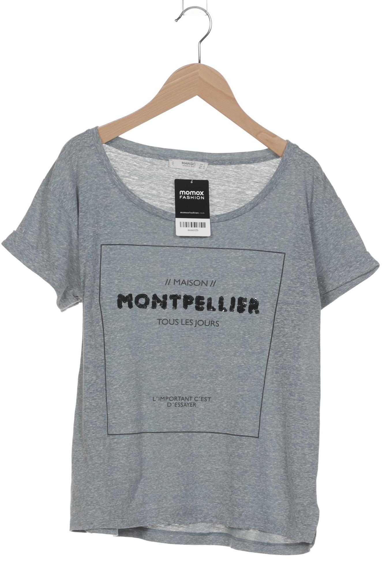 

Mango Damen T-Shirt, türkis, Gr. 36