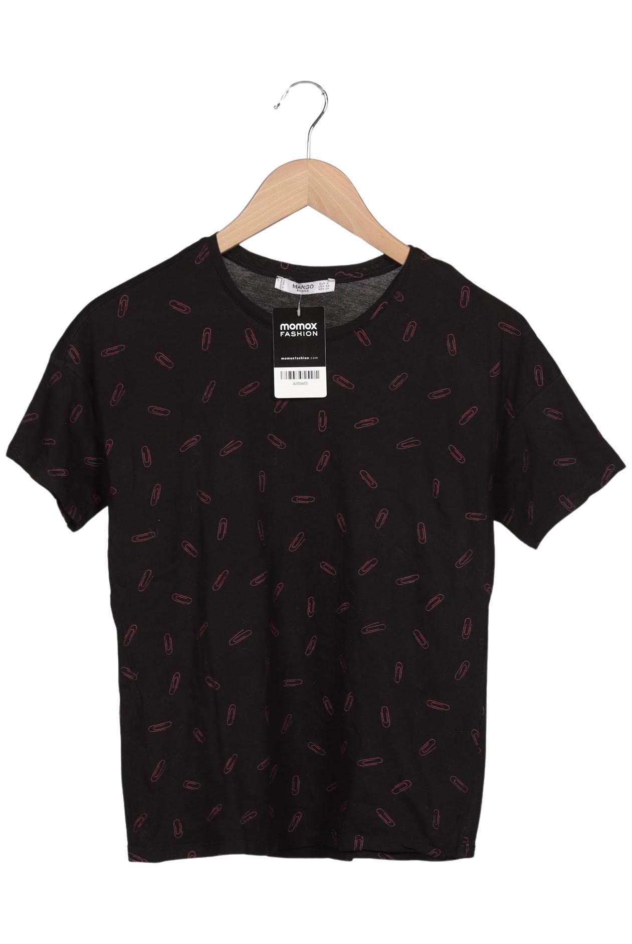 

Mango Damen T-Shirt, schwarz, Gr. 36