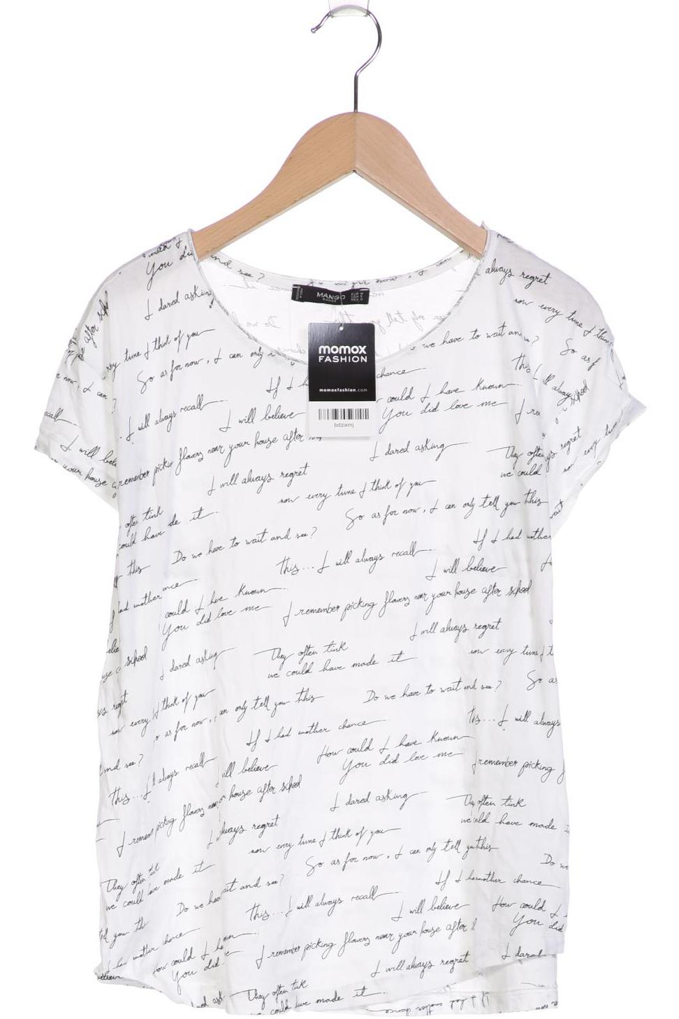 

Mango Damen T-Shirt, weiß, Gr. 38