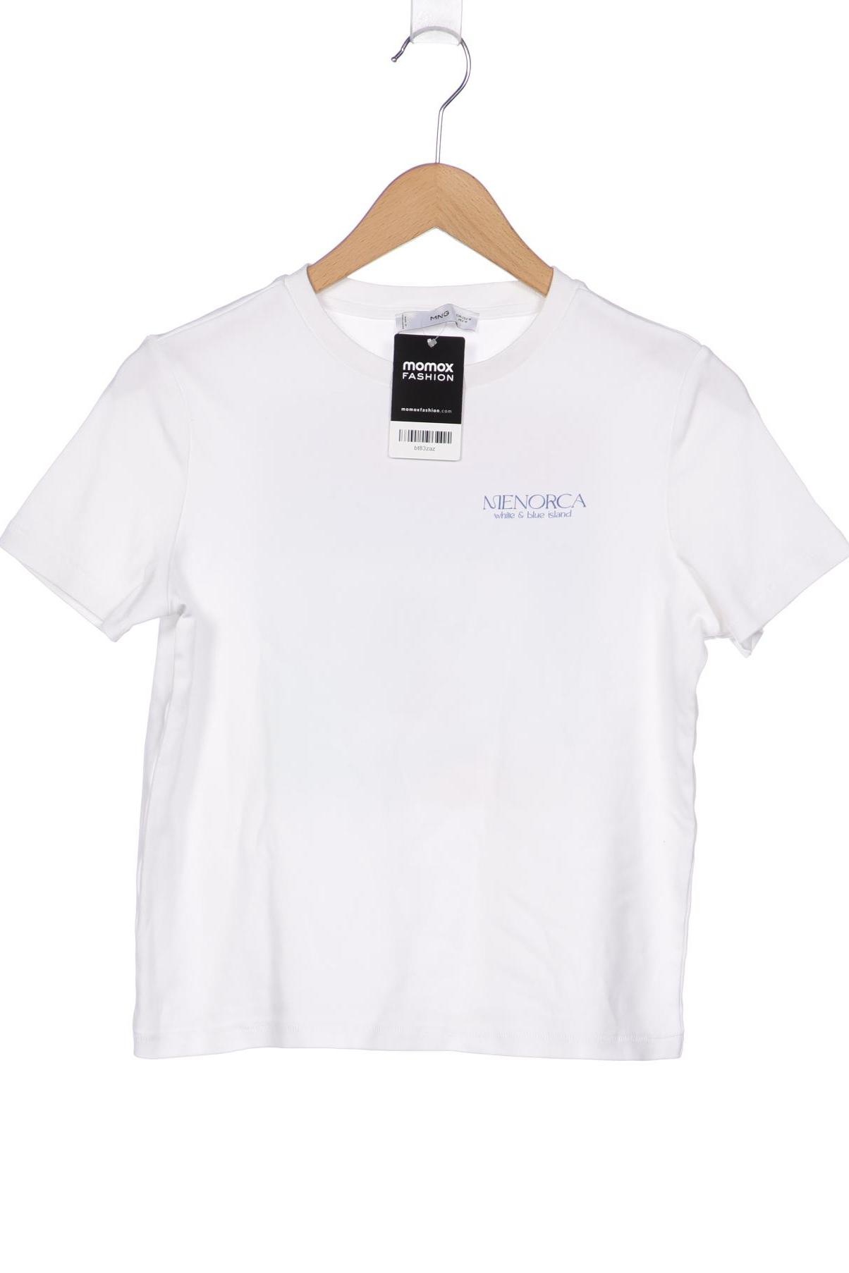 

MANGO Damen T-Shirt, weiß