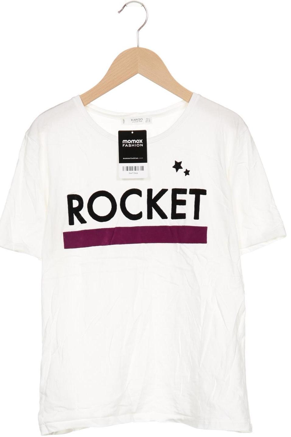 

Mango Damen T-Shirt, weiß, Gr. 36