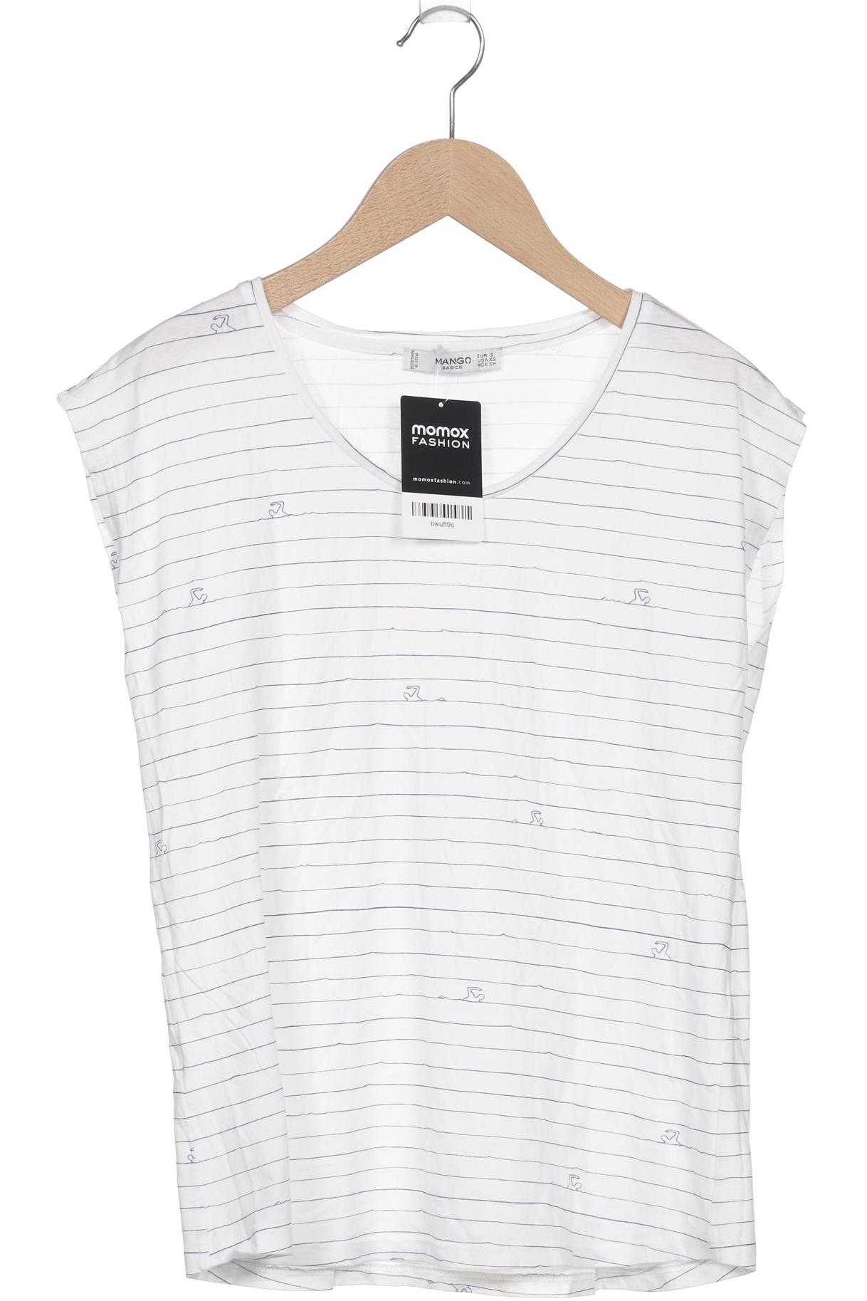 

Mango Damen T-Shirt, weiß, Gr. 36