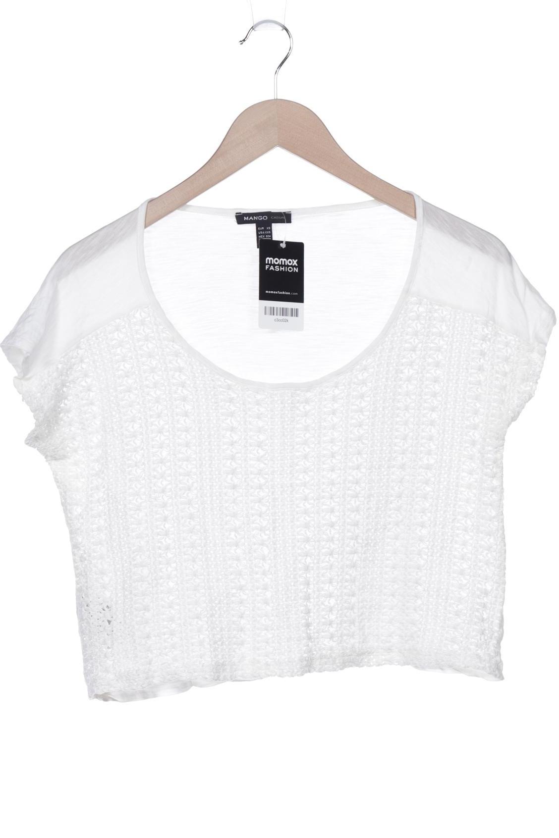 

Mango Damen T-Shirt, weiß, Gr. 34
