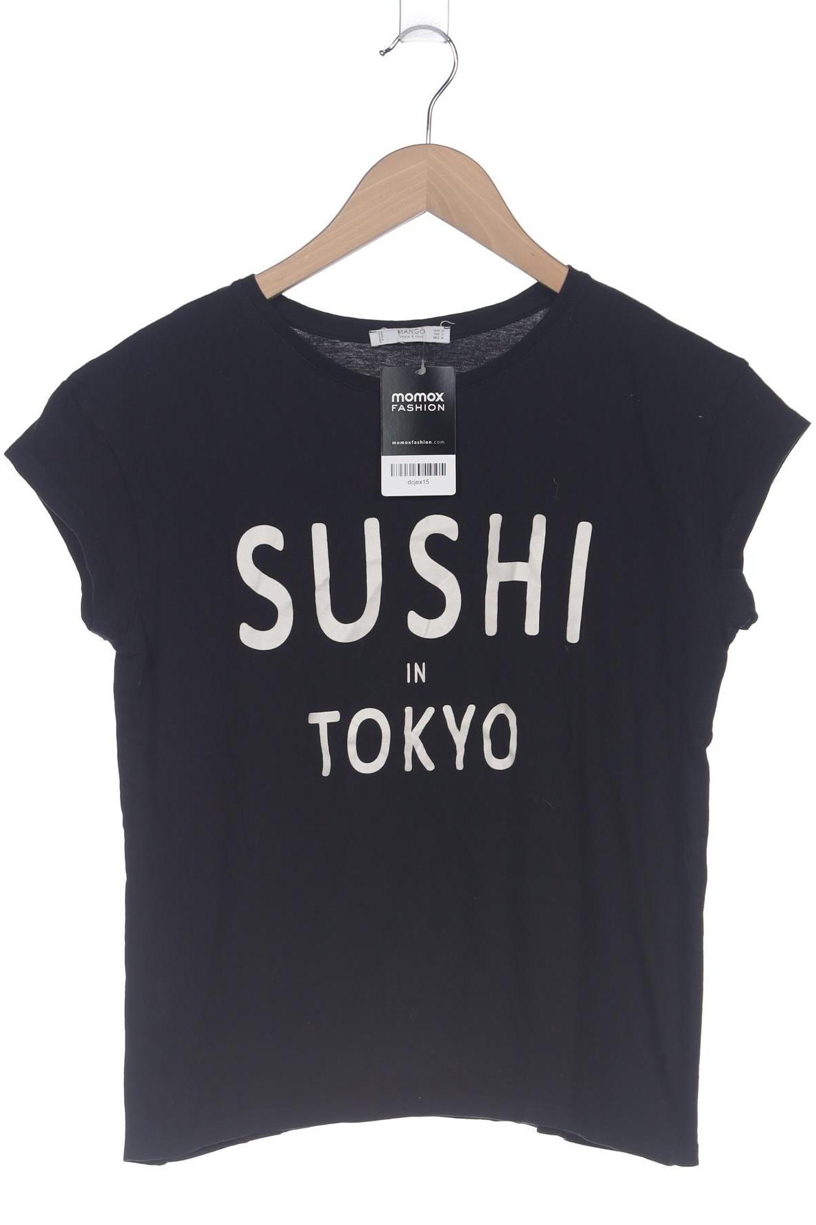 

Mango Damen T-Shirt, schwarz, Gr. 38