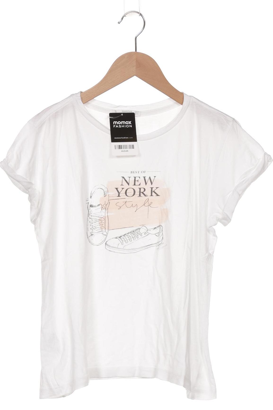

Mango Damen T-Shirt, weiß, Gr. 38