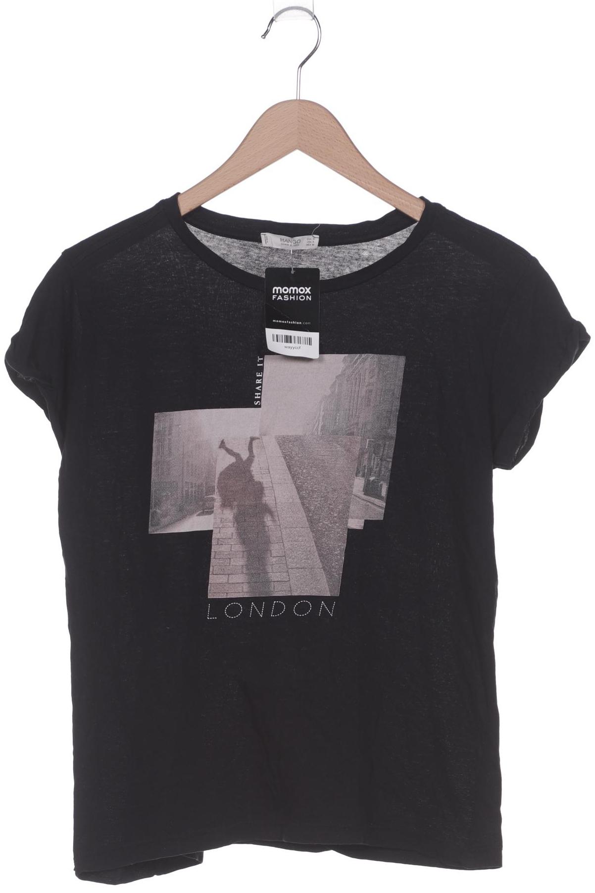 

Mango Damen T-Shirt, schwarz, Gr. 38