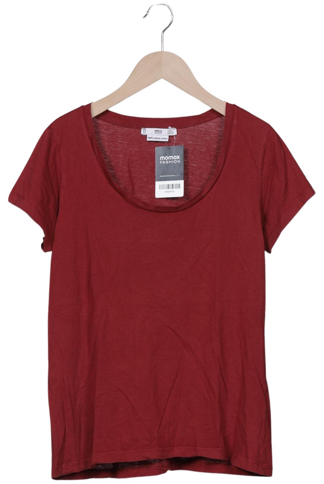 

Mango Damen T-Shirt, bordeaux, Gr. 36