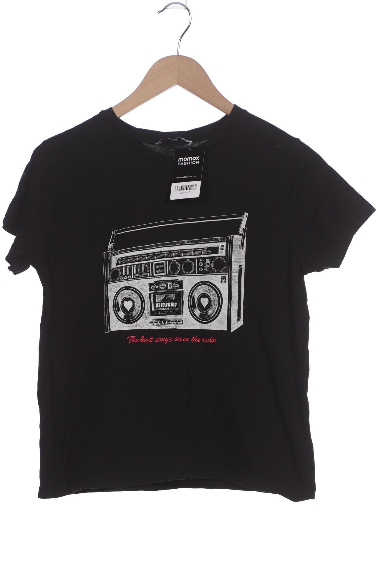 

Mango Damen T-Shirt, schwarz, Gr. 38