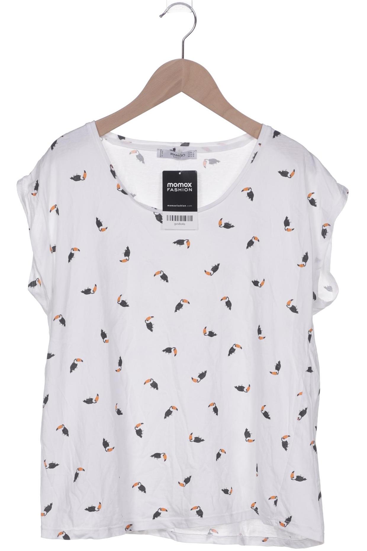 

Mango Damen T-Shirt, weiß, Gr. 42