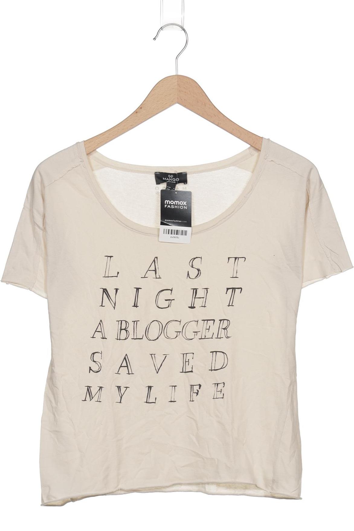 

Mango Damen T-Shirt, beige, Gr. 36