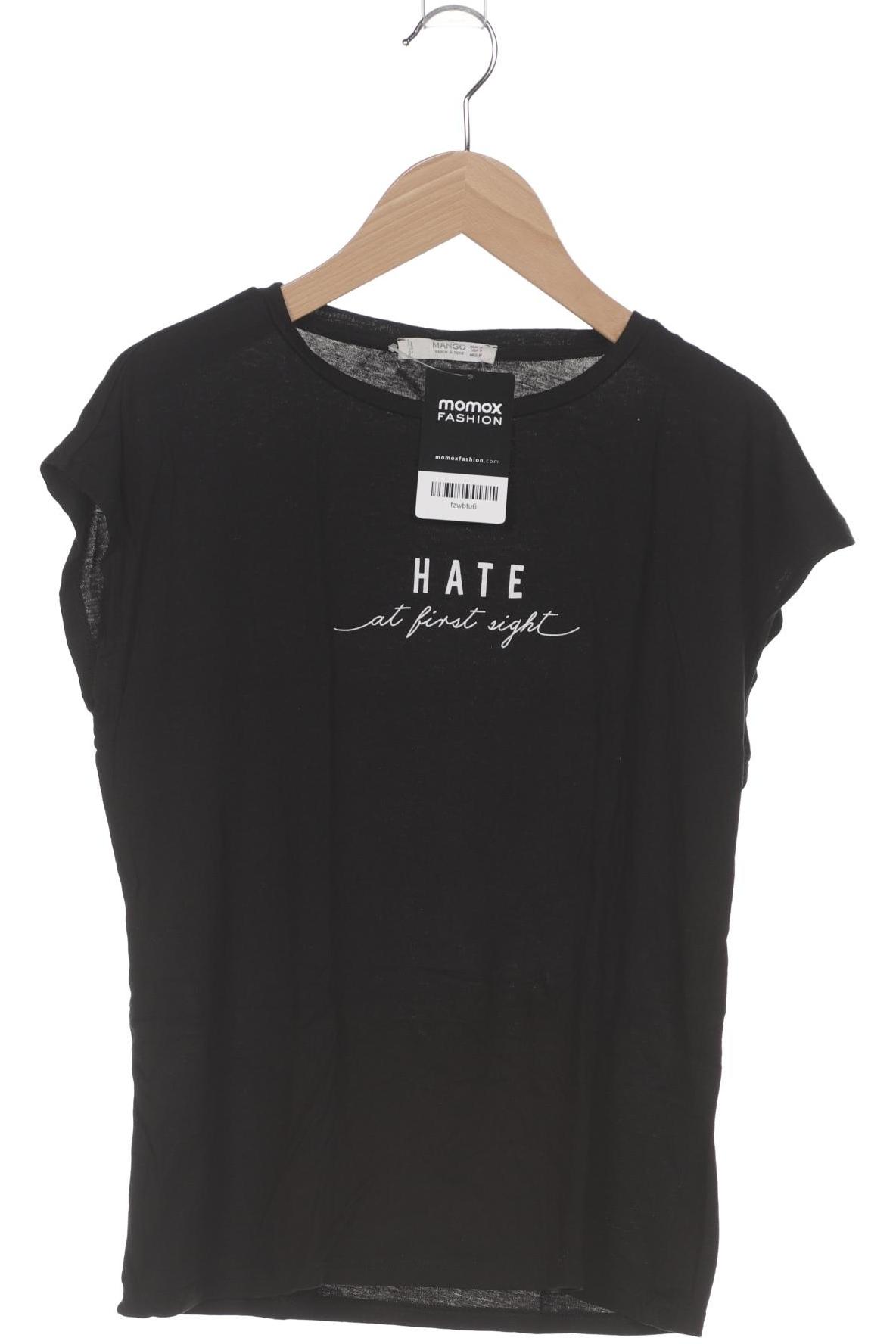 

Mango Damen T-Shirt, schwarz, Gr. 38