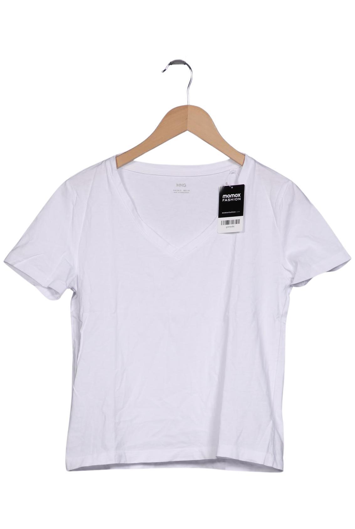 

Mango Damen T-Shirt, weiß, Gr. 36