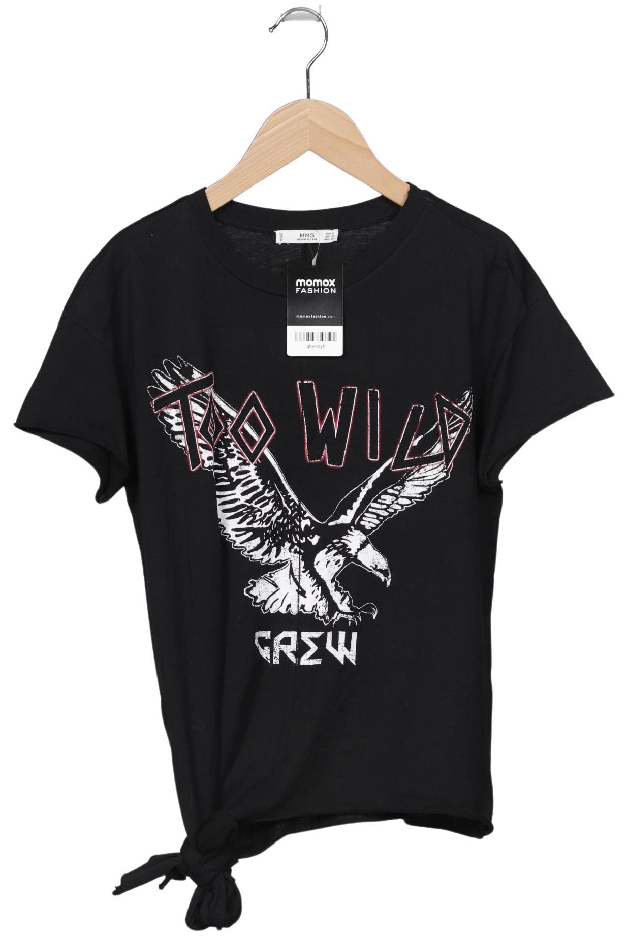 

Mango Damen T-Shirt, schwarz, Gr. 36