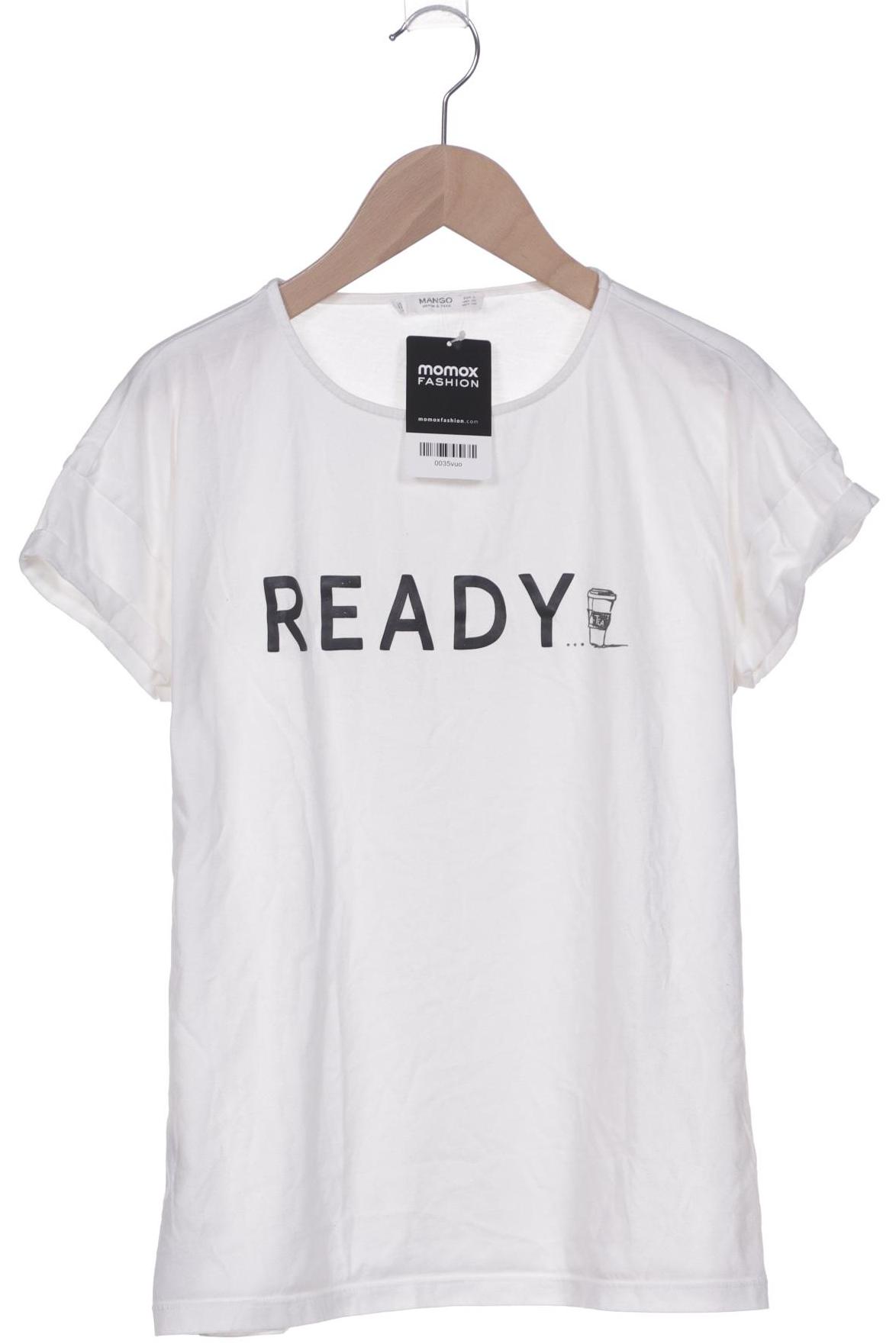 

Mango Damen T-Shirt, weiß, Gr. 36