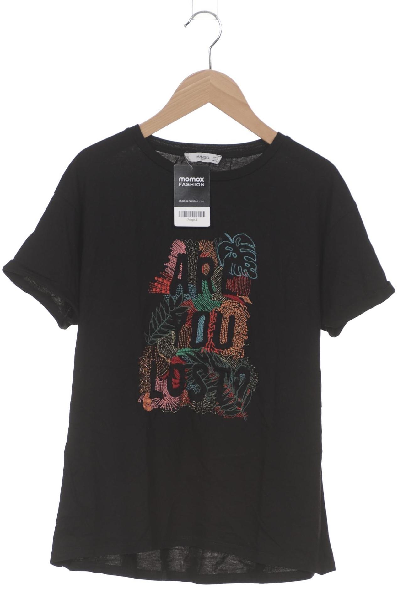 

Mango Damen T-Shirt, schwarz, Gr. 38