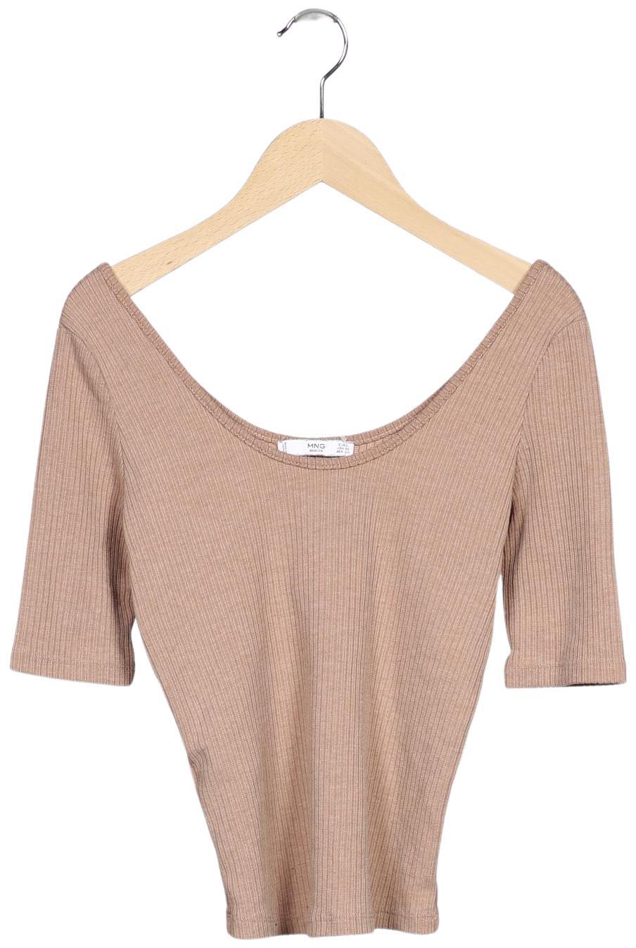 

Mango Damen T-Shirt, beige, Gr. 36