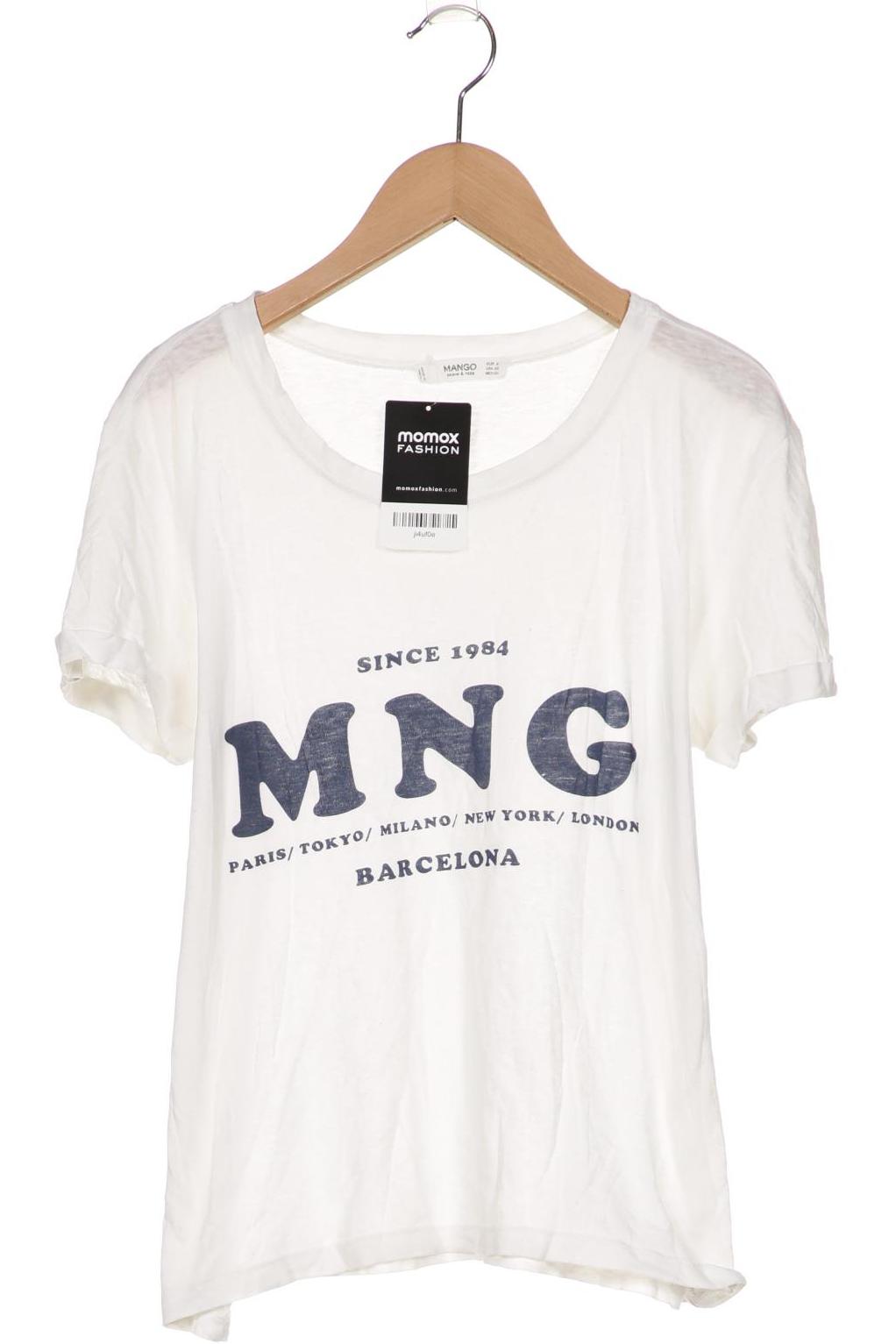 

MANGO Damen T-Shirt, weiß