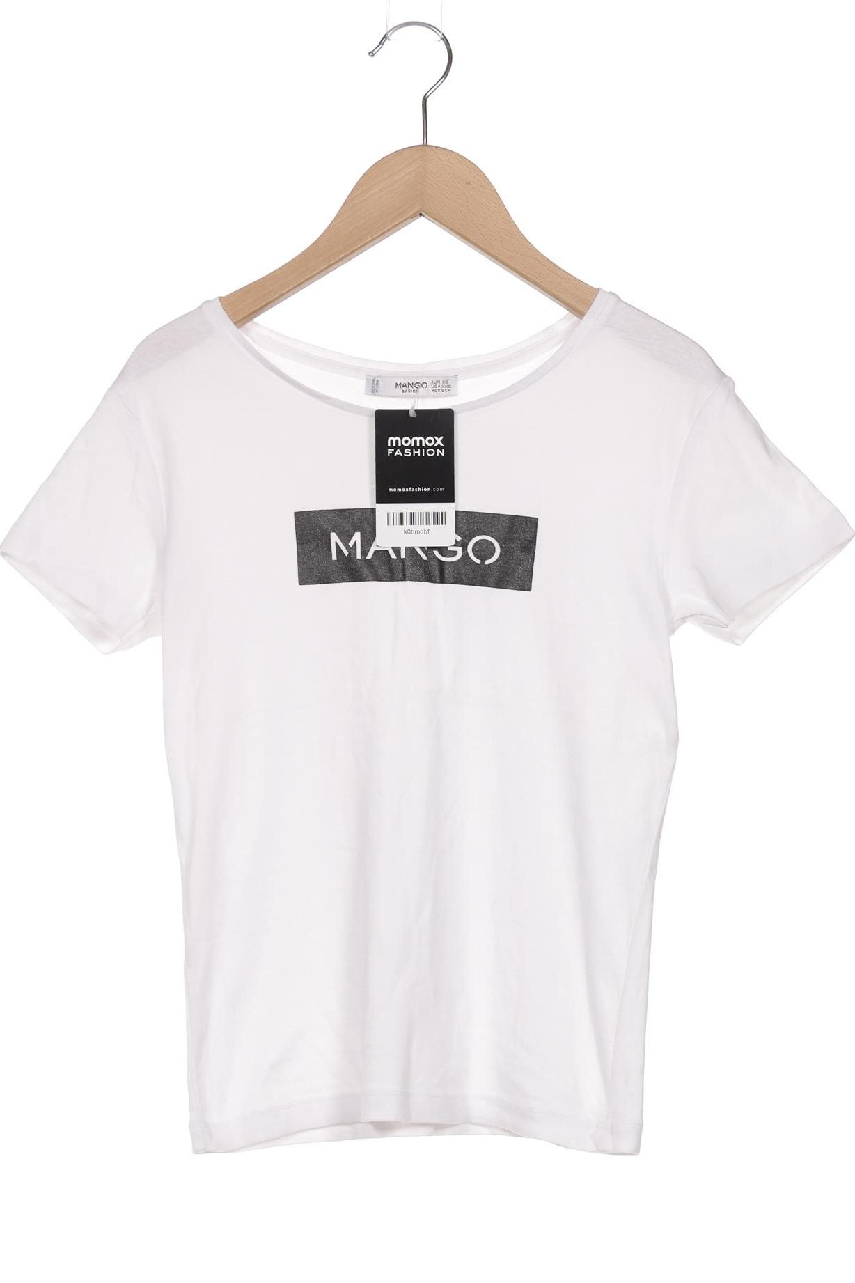 

Mango Damen T-Shirt, weiß, Gr. 34