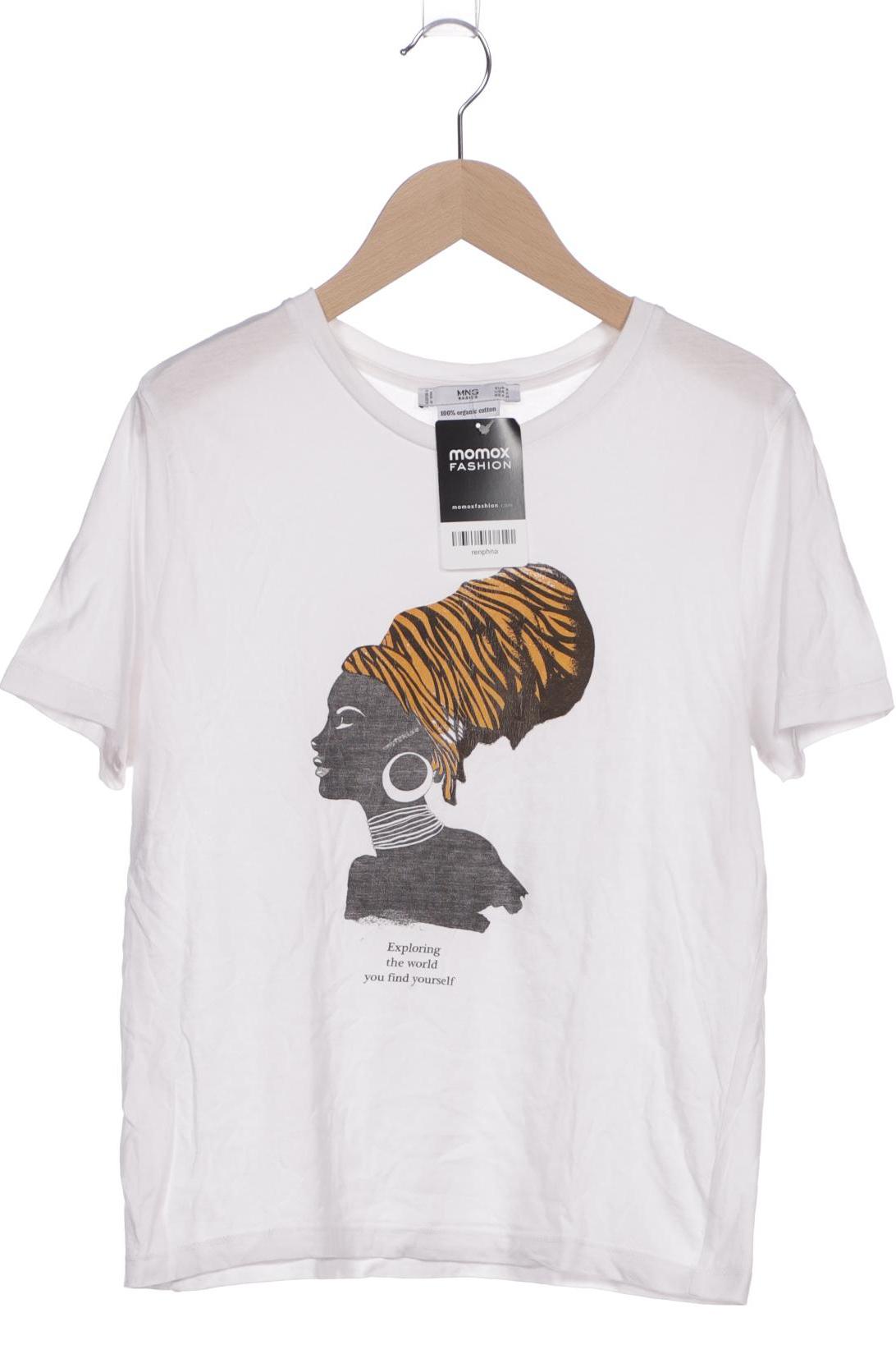 

Mango Damen T-Shirt, weiß, Gr. 38