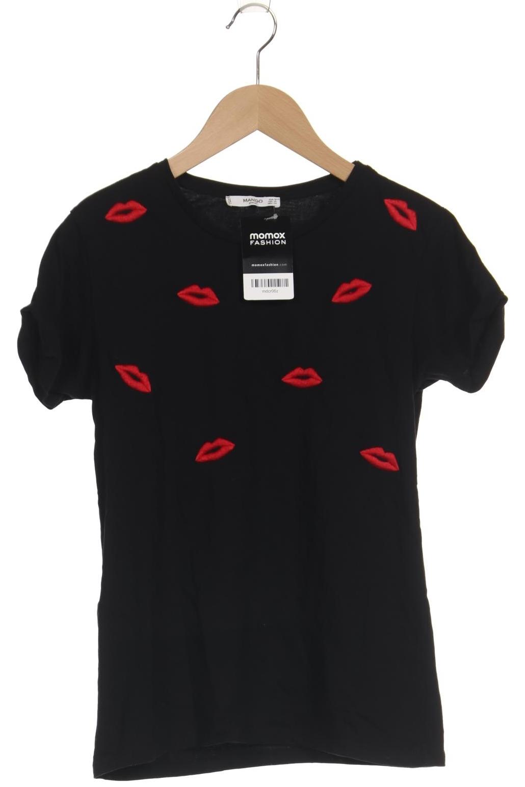 

Mango Damen T-Shirt, schwarz, Gr. 36