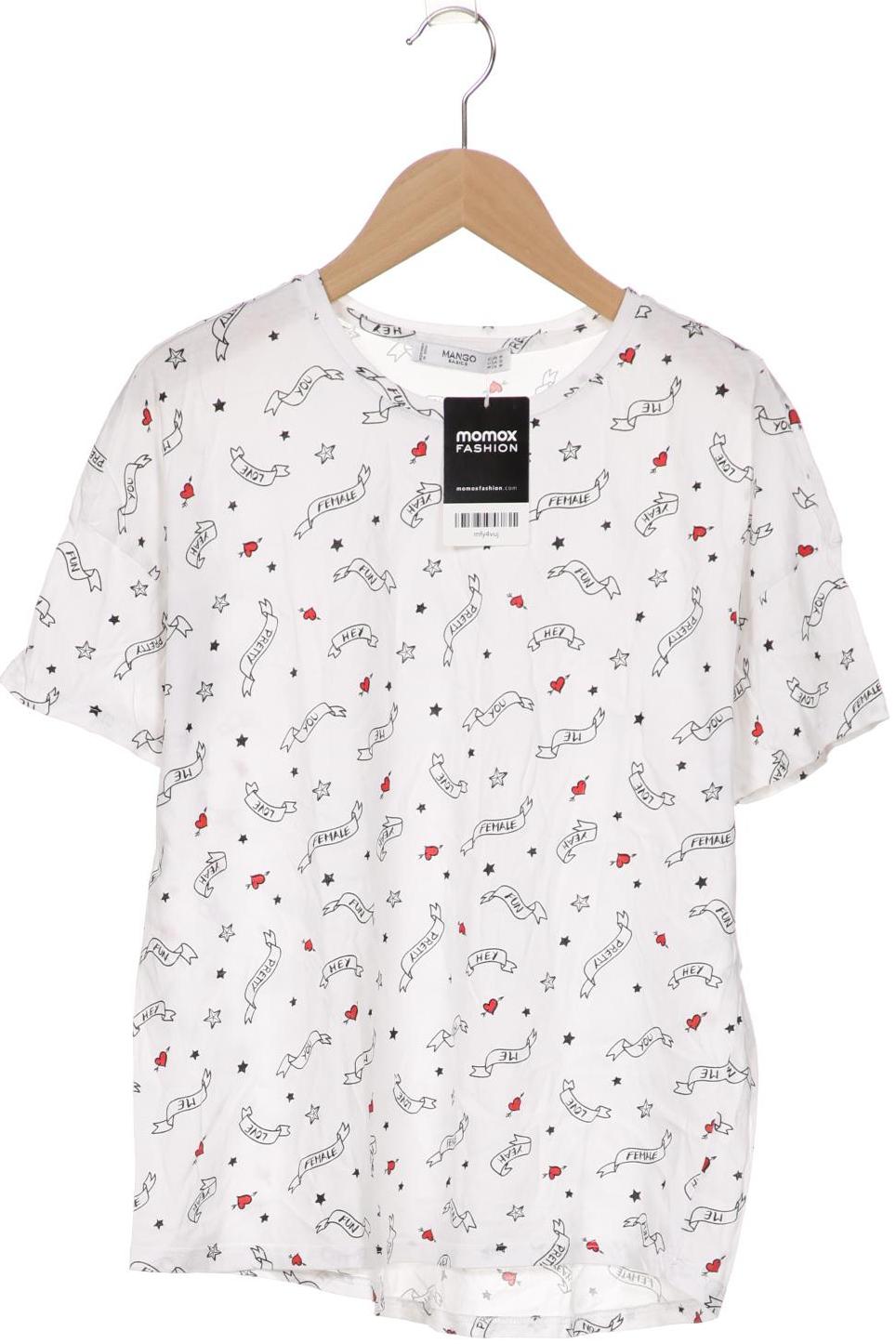 

MANGO Damen T-Shirt, weiß