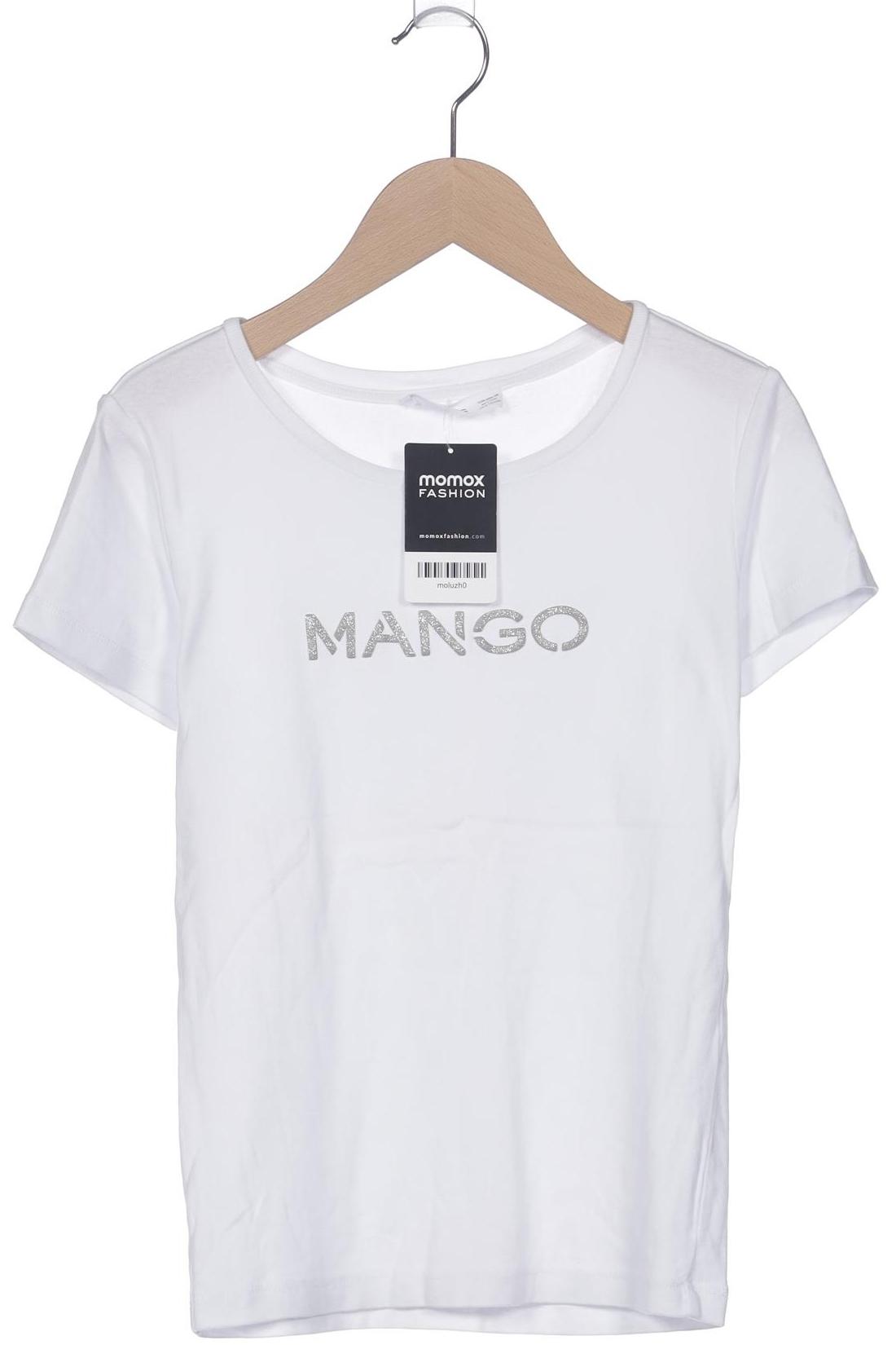 

Mango Damen T-Shirt, weiß, Gr. 34