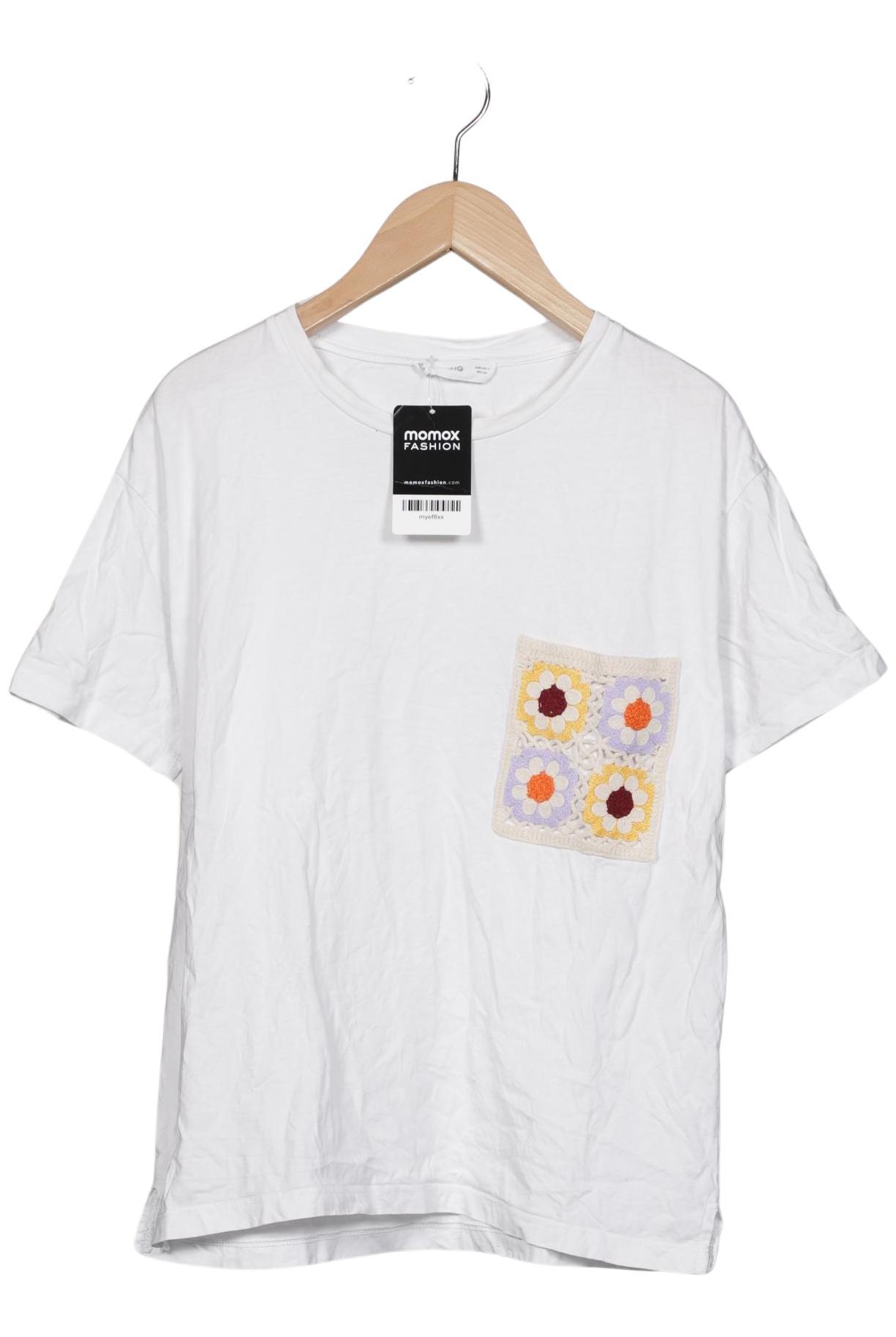 

Mango Damen T-Shirt, weiß, Gr. 36