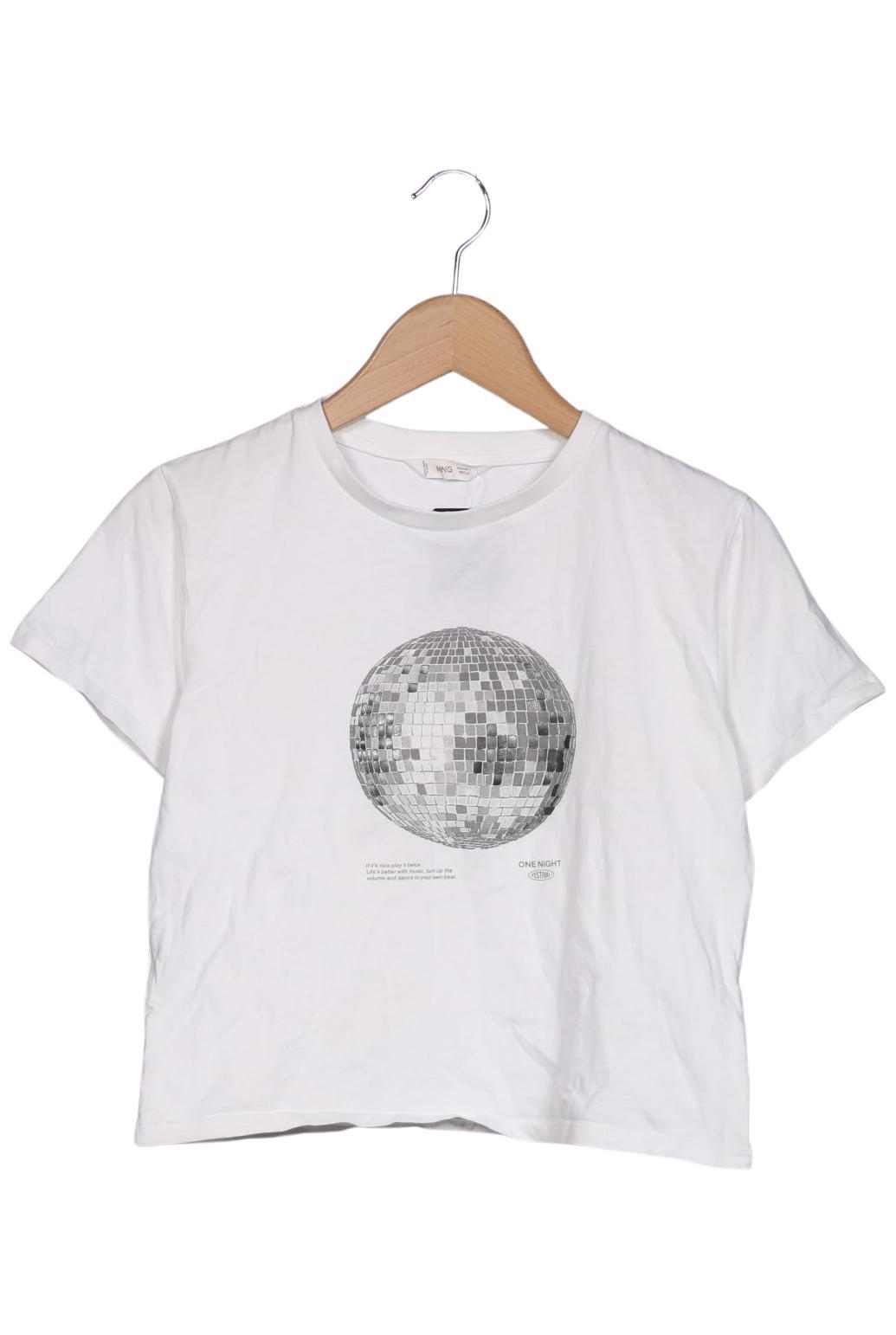 

Mango Damen T-Shirt, weiß, Gr. 36