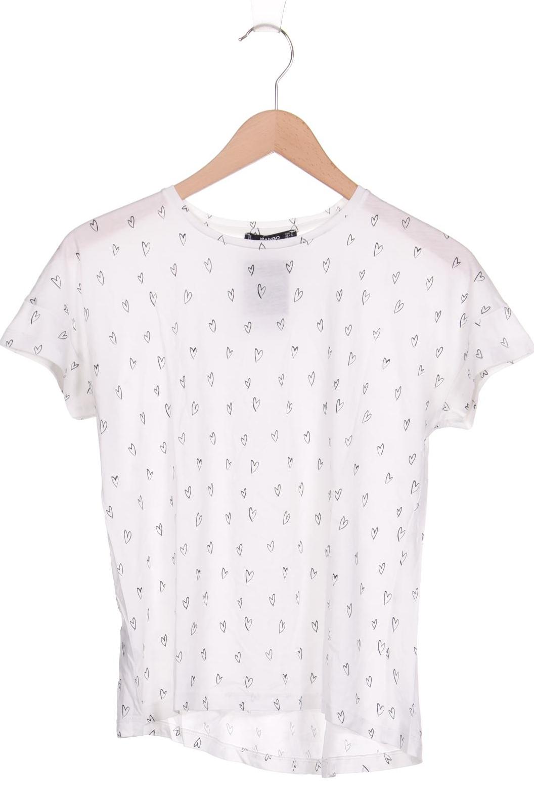 

Mango Damen T-Shirt, weiß, Gr. 38