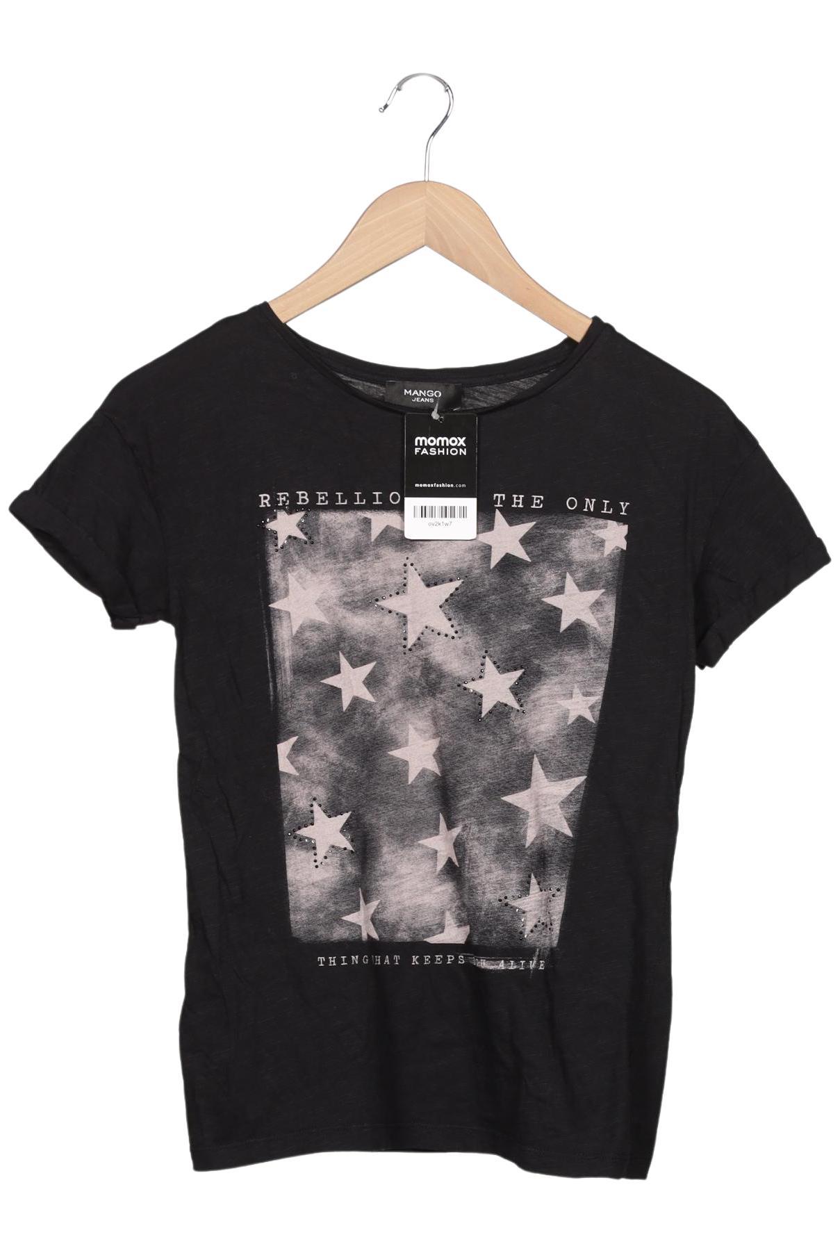 

Mango Damen T-Shirt, schwarz, Gr. 36
